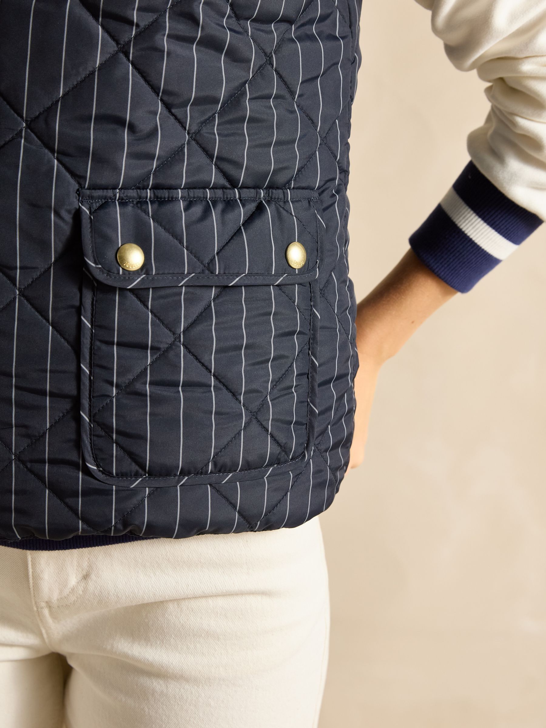 Navy Blue Reversible Showerproof Gilet - Image 8 of 9