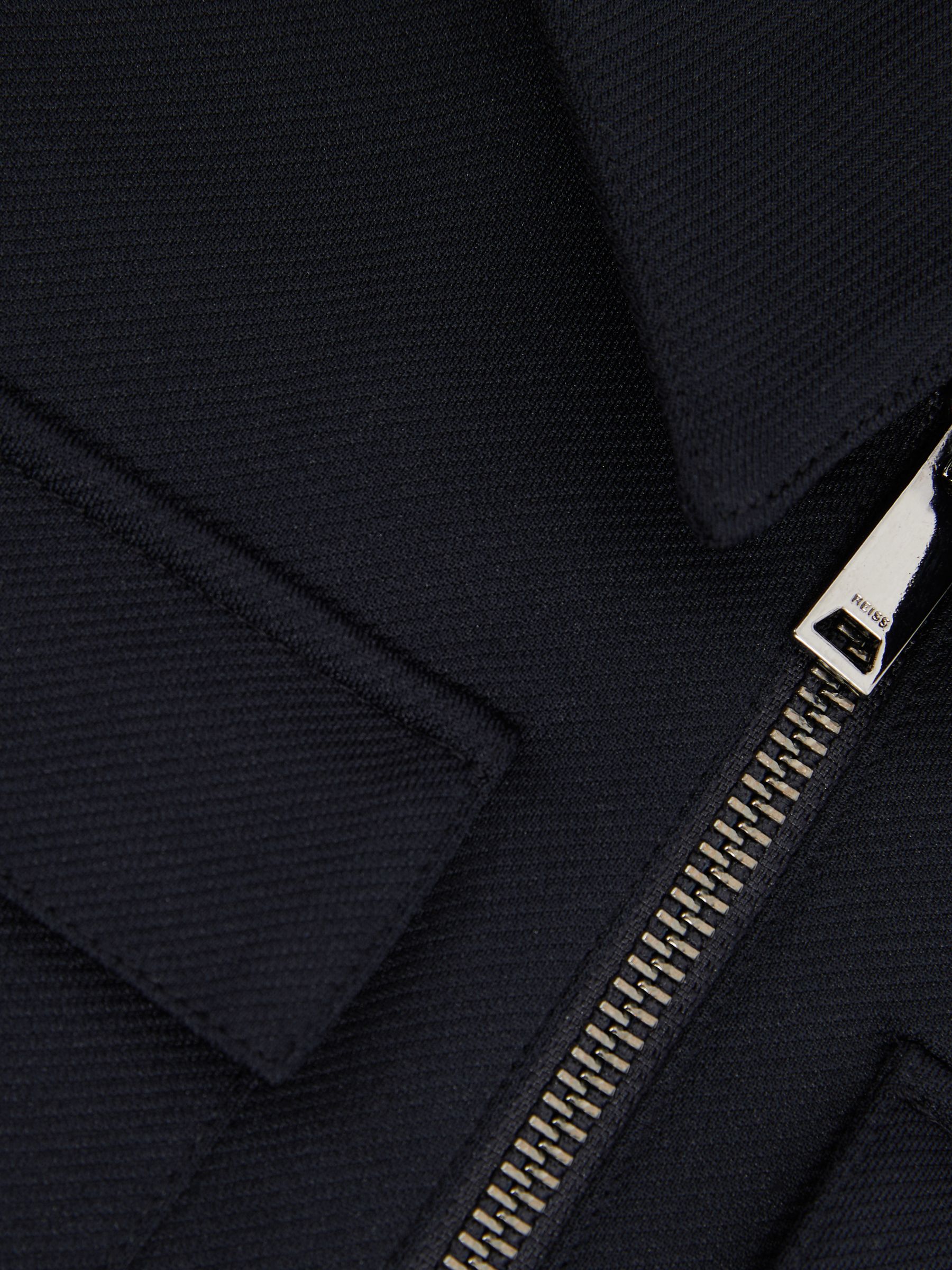 Teen Twill Zip-Front Jacket in Navy - Image 3 of 3