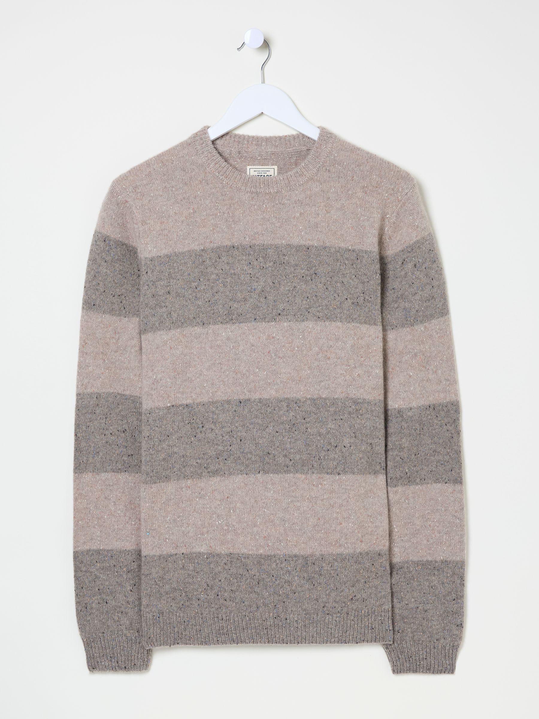 Natural Lambswool Knitted Crew Jumper - Image 5 of 5