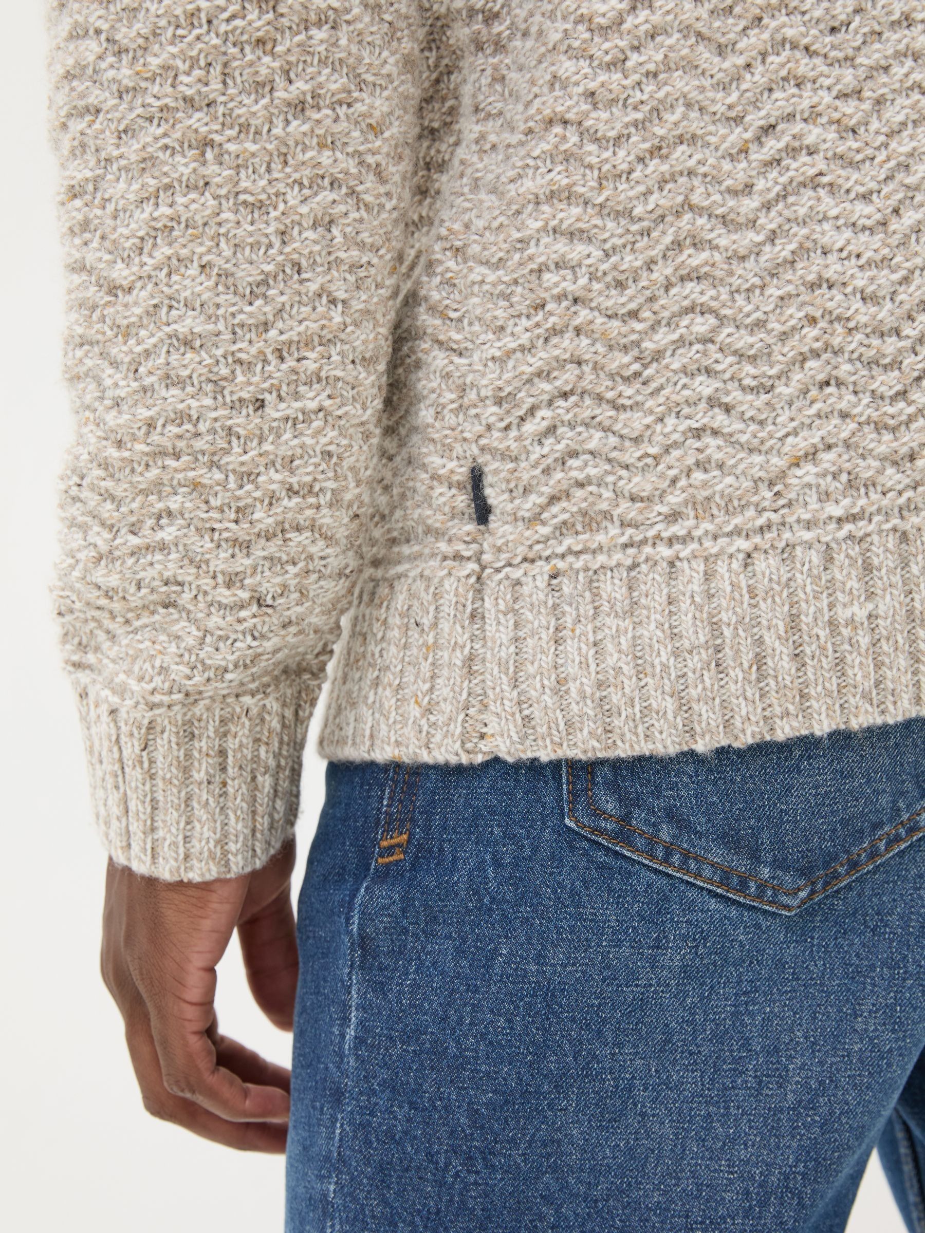 Oatmeal Funtley Half Neck Jumper - Image 5 of 6