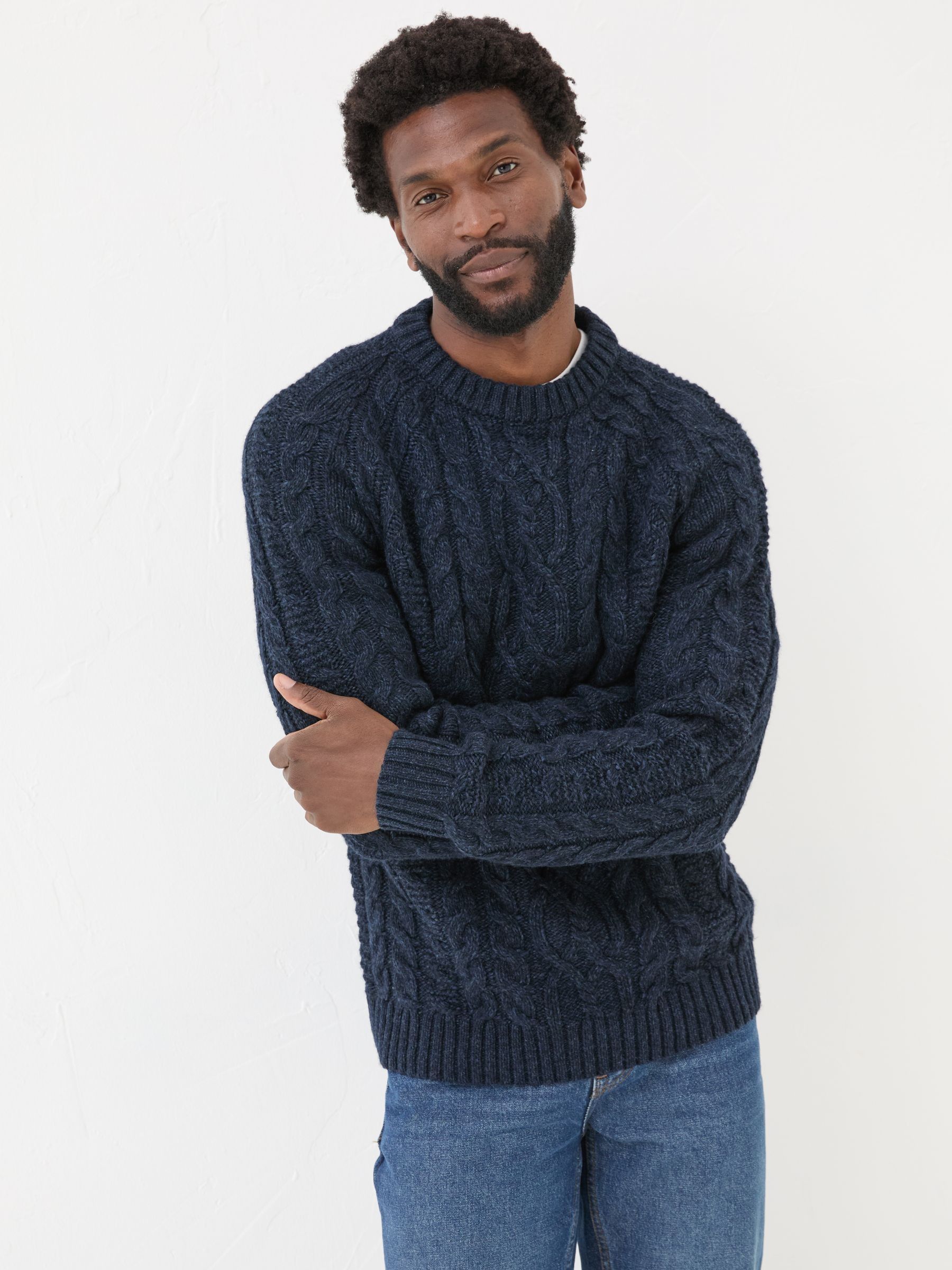 Navy Crew Neck Jumper - Image 1 of 7