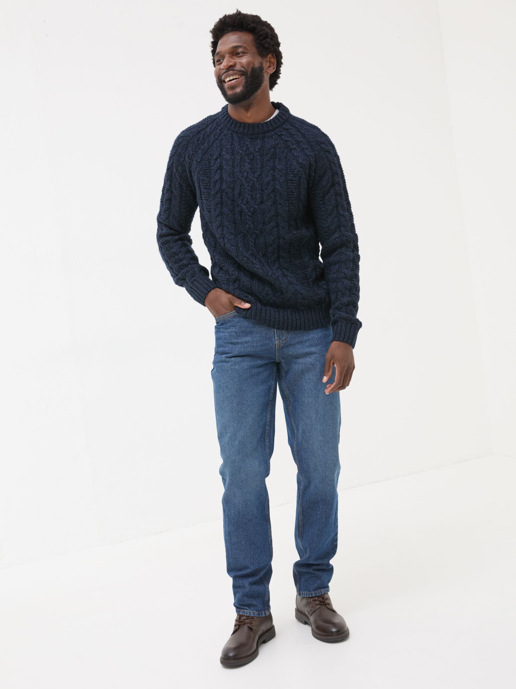 Navy Crew Neck Jumper - Image 3 of 7