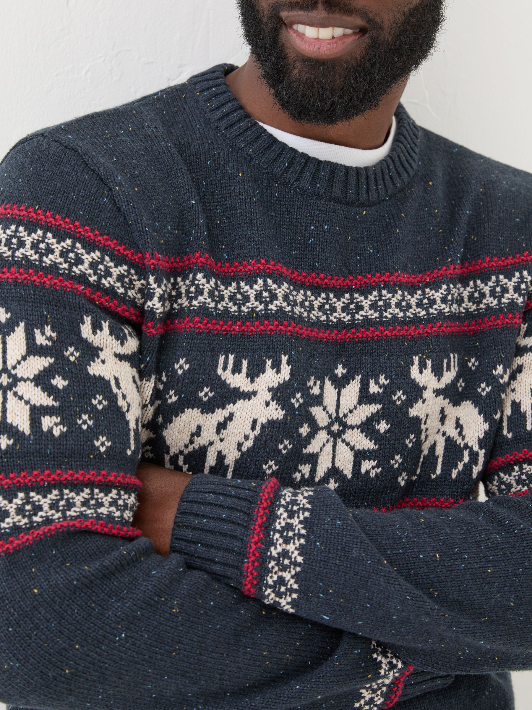 Navy Moose Crew Jumper - Image 4 of 6