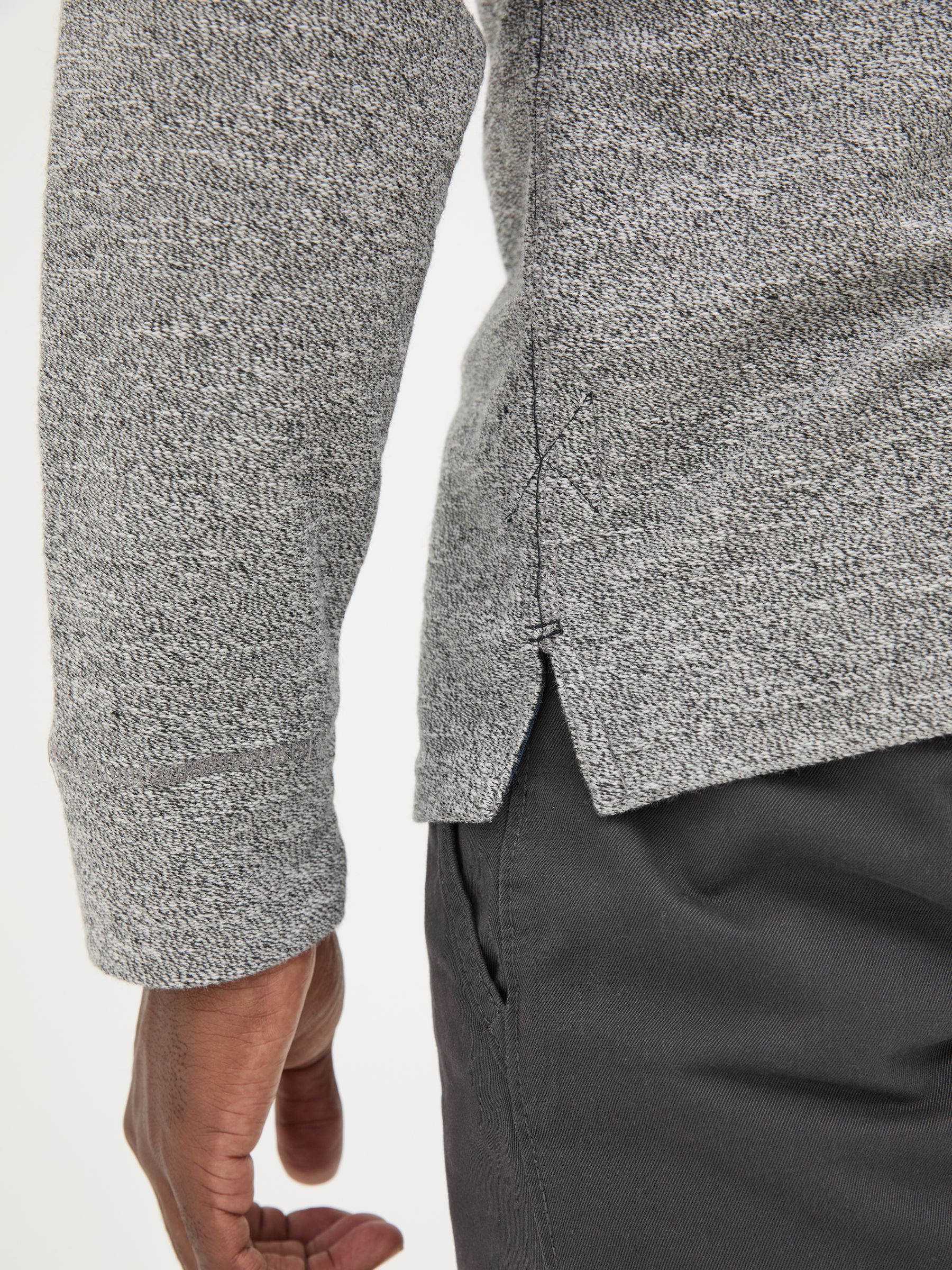 Grey Textured Crew T-Shirt - Image 4 of 6