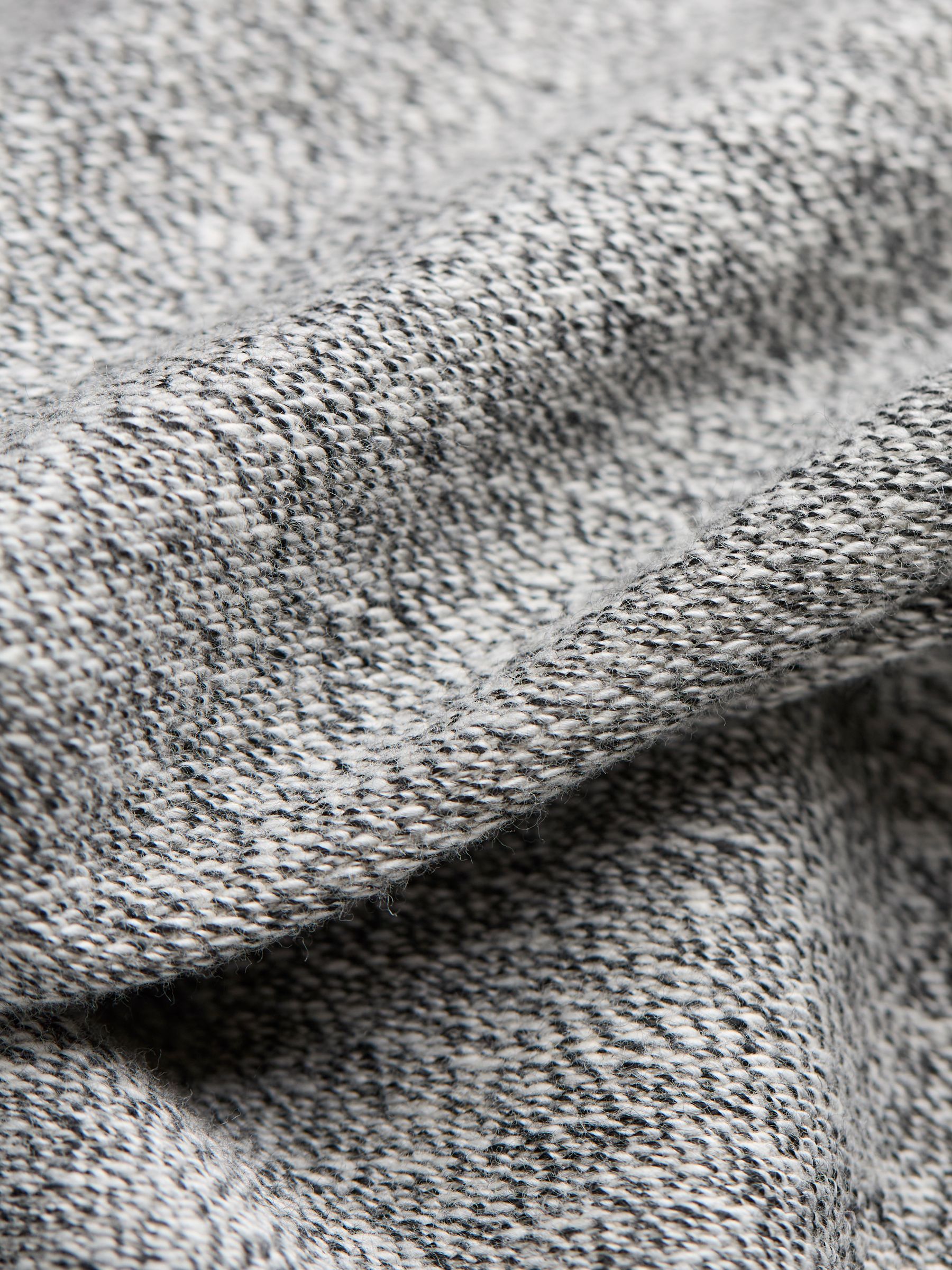 Grey Textured Crew T-Shirt - Image 6 of 6 Grey Textured Crew T-Shirt - Image 6 of 6