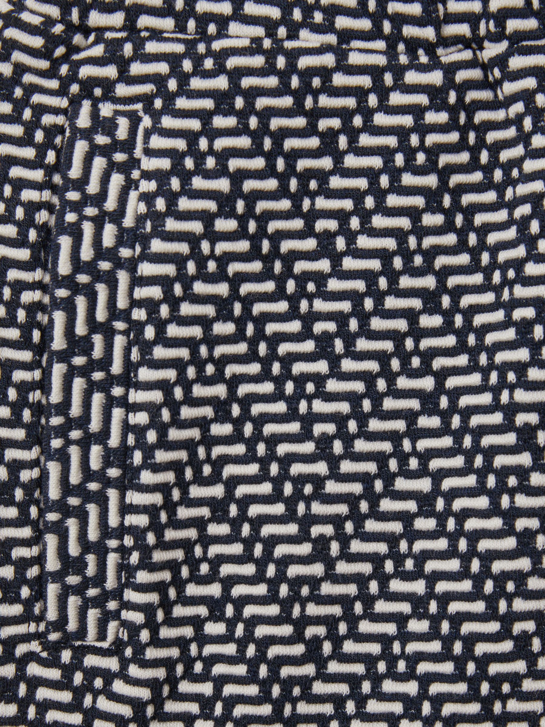 9-13 yrs Zig-Zag Drawstring Waist Shorts in Navy - Image 4 of 4