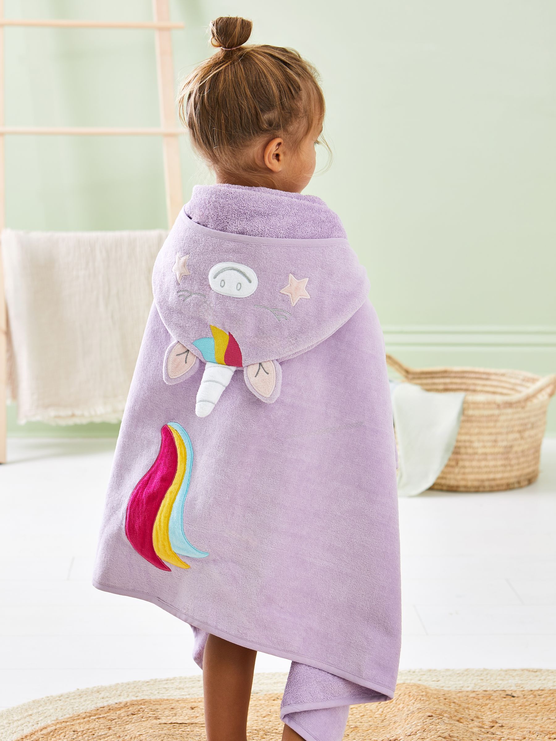 Lilac Purple Large Hooded Towel - Image 1 of 7