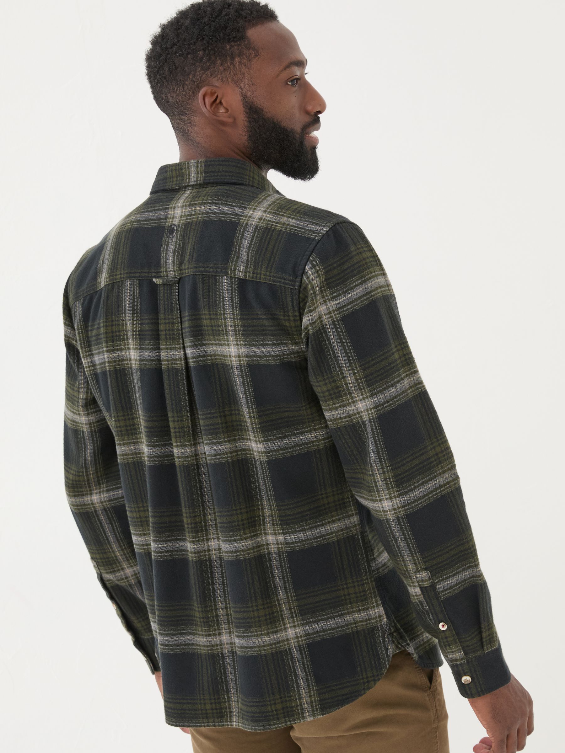 Dark Green Long Sleeve Selford Check Shirt - Image 2 of 6
