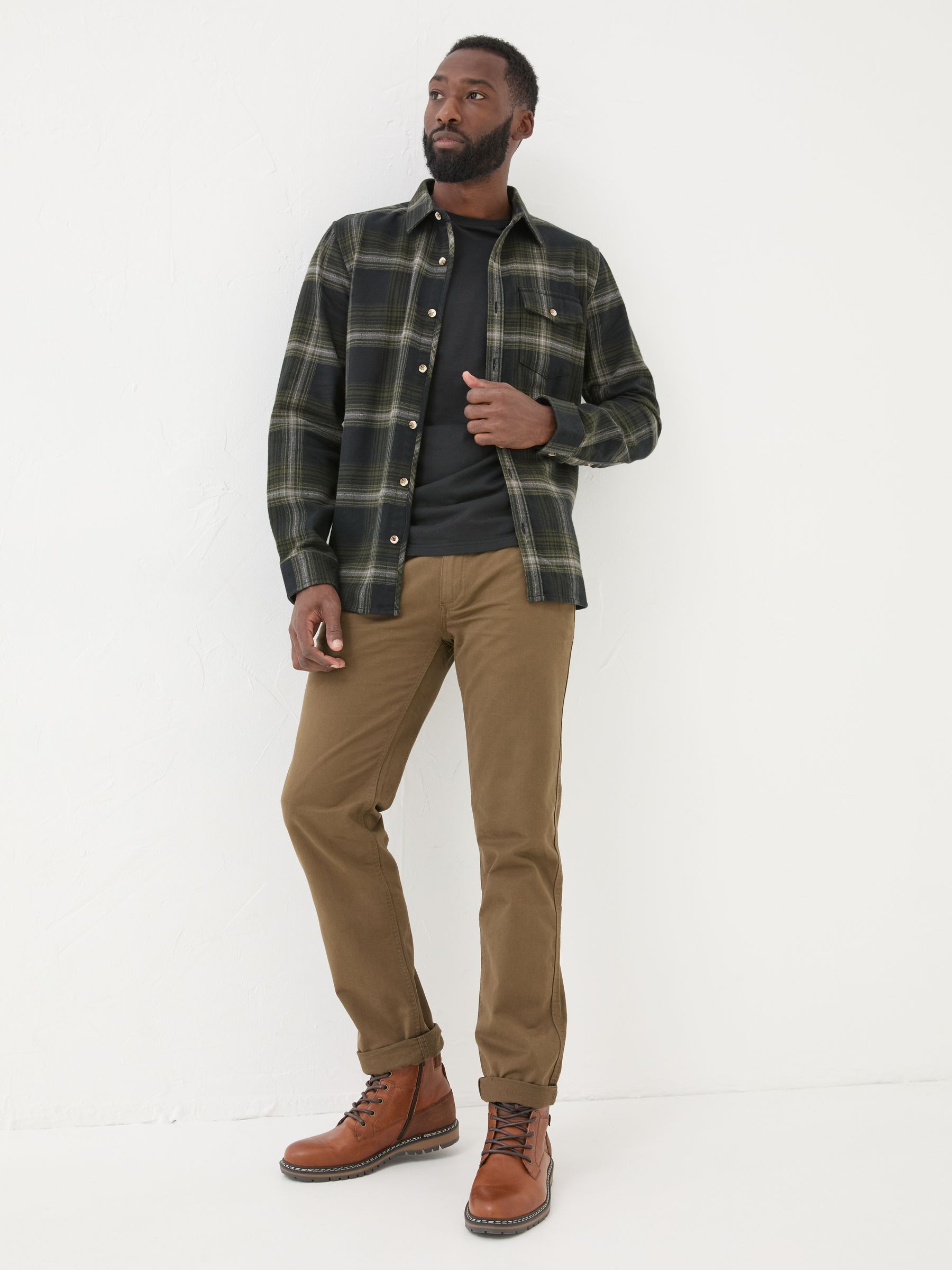 Dark Green Long Sleeve Selford Check Shirt - Image 3 of 6