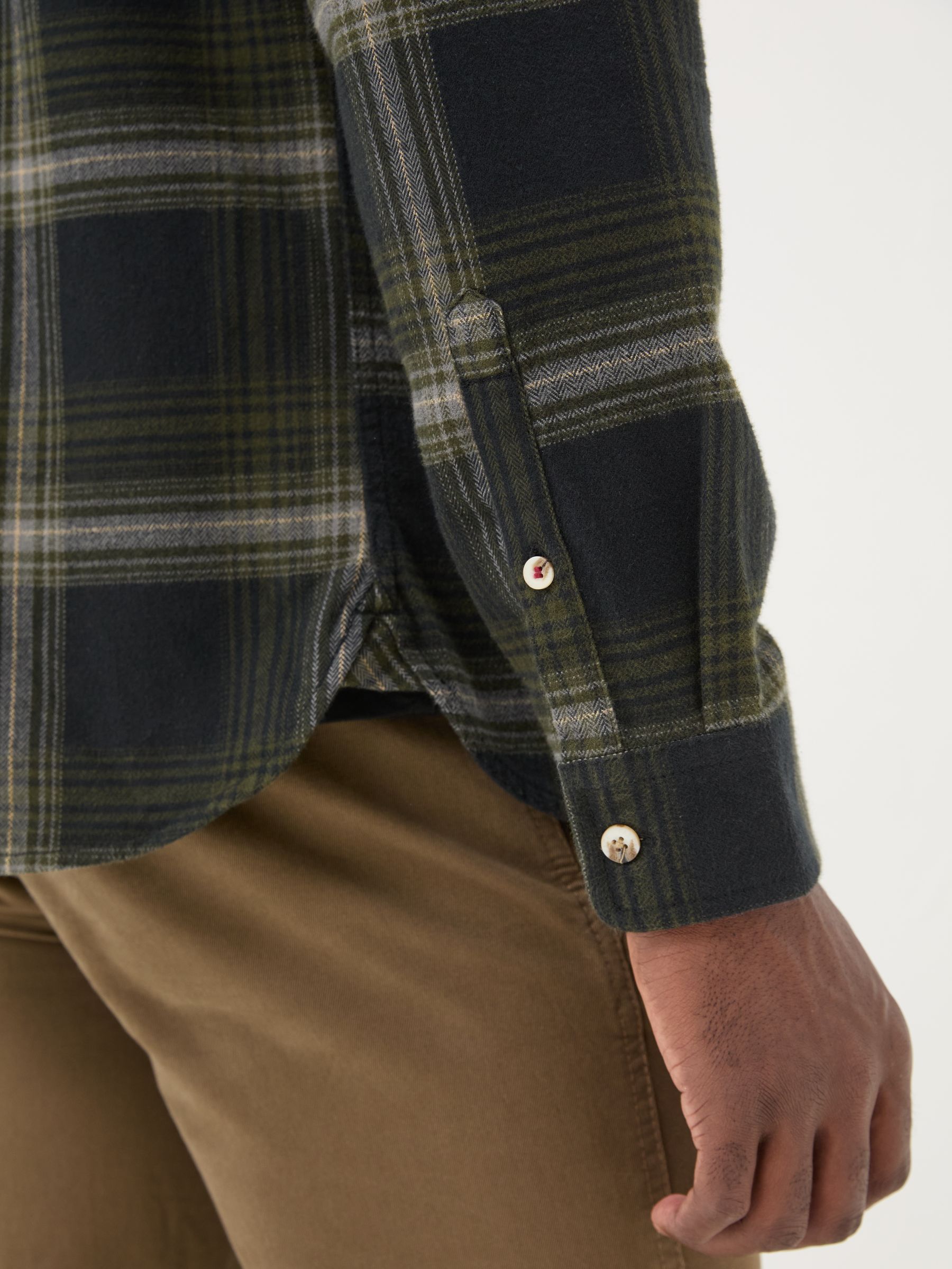 Dark Green Long Sleeve Selford Check Shirt - Image 5 of 6
