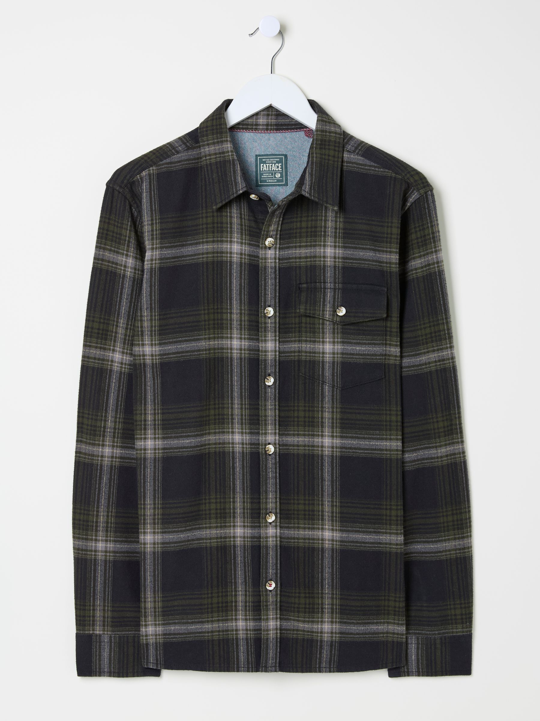 Dark Green Long Sleeve Selford Check Shirt - Image 6 of 6