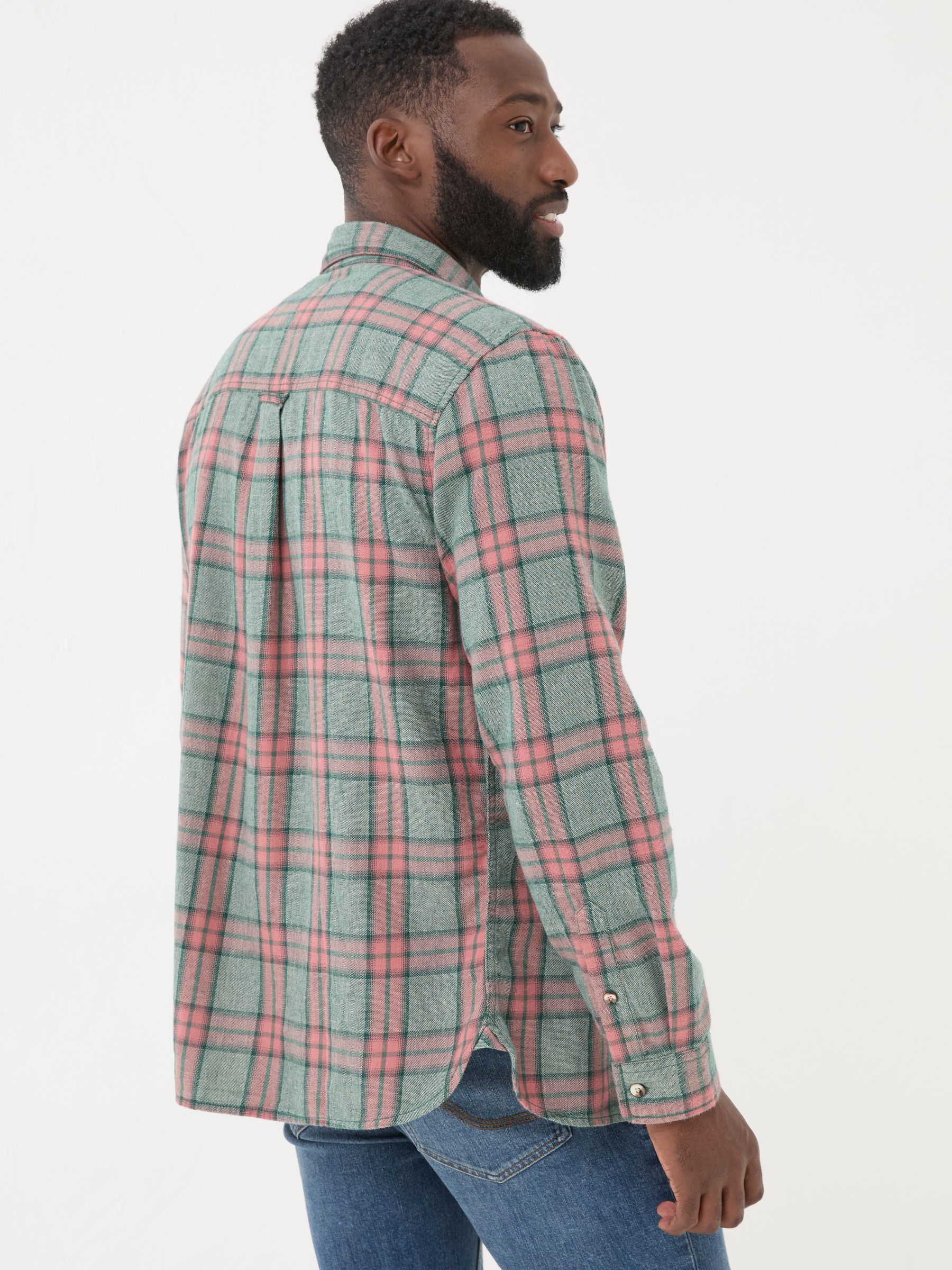 Pink Long Sleeve Tring Check Shirt - Image 2 of 5