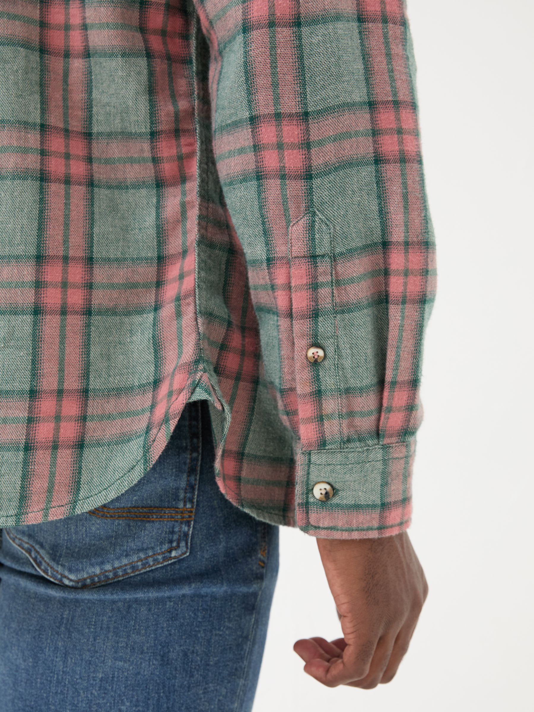 Pink Long Sleeve Tring Check Shirt - Image 4 of 5