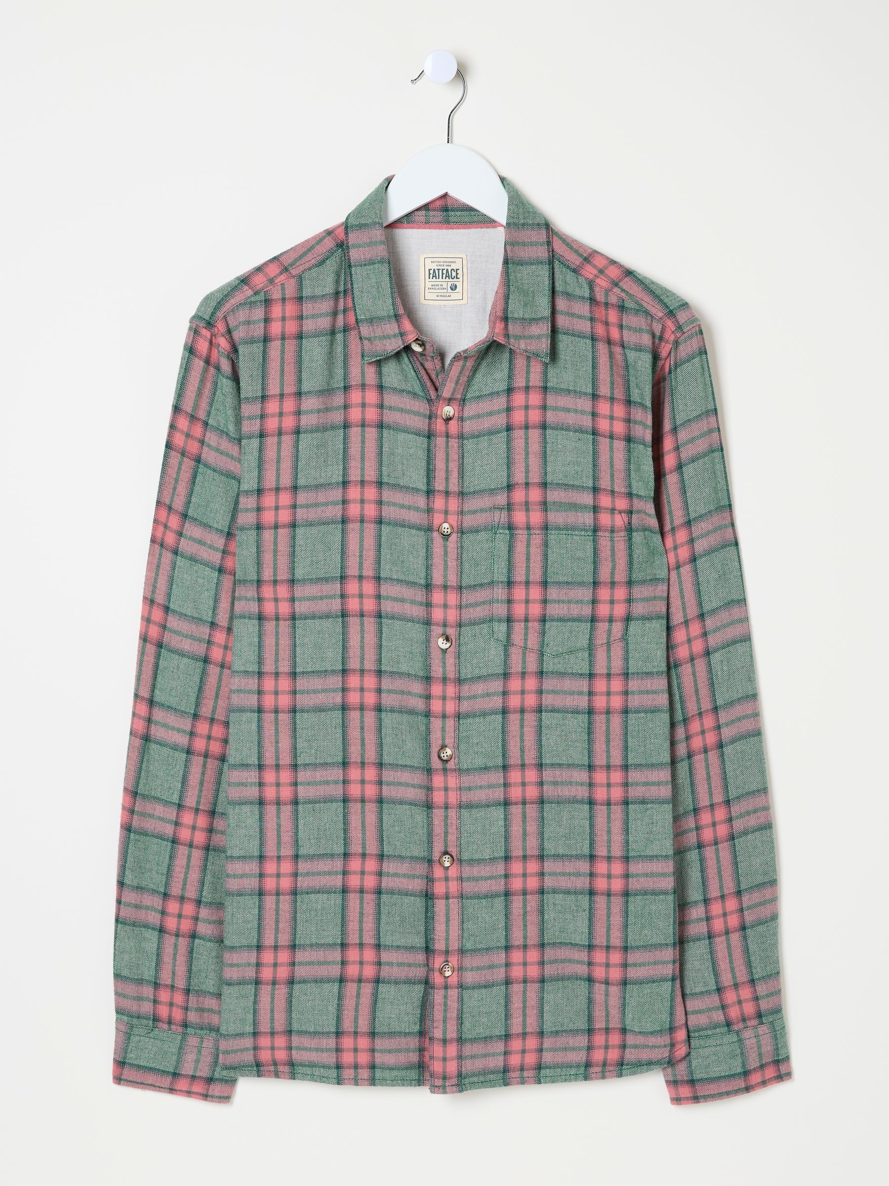 Pink Long Sleeve Tring Check Shirt - Image 5 of 5