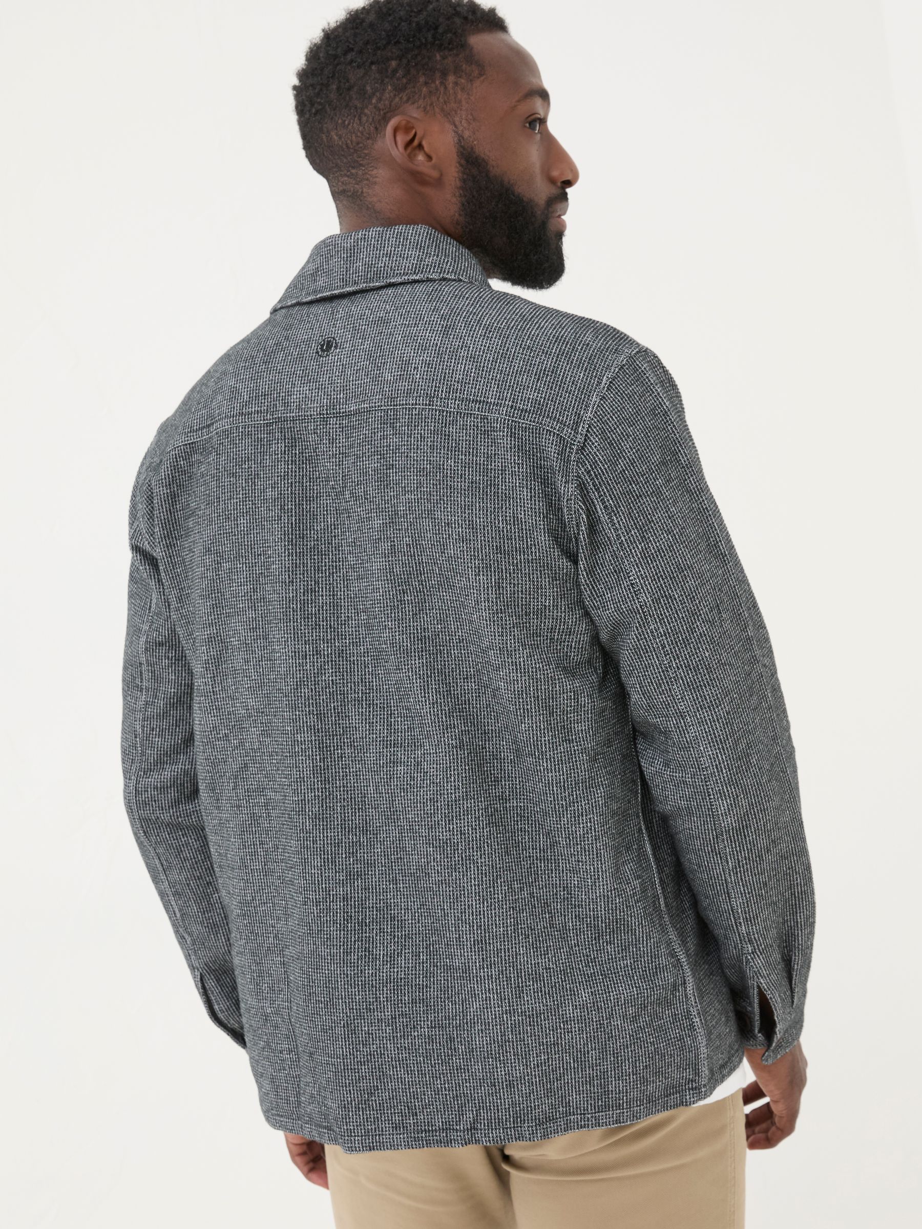 Dark Grey Long Sleeve Blyth Plain Shirt - Image 1 of 5