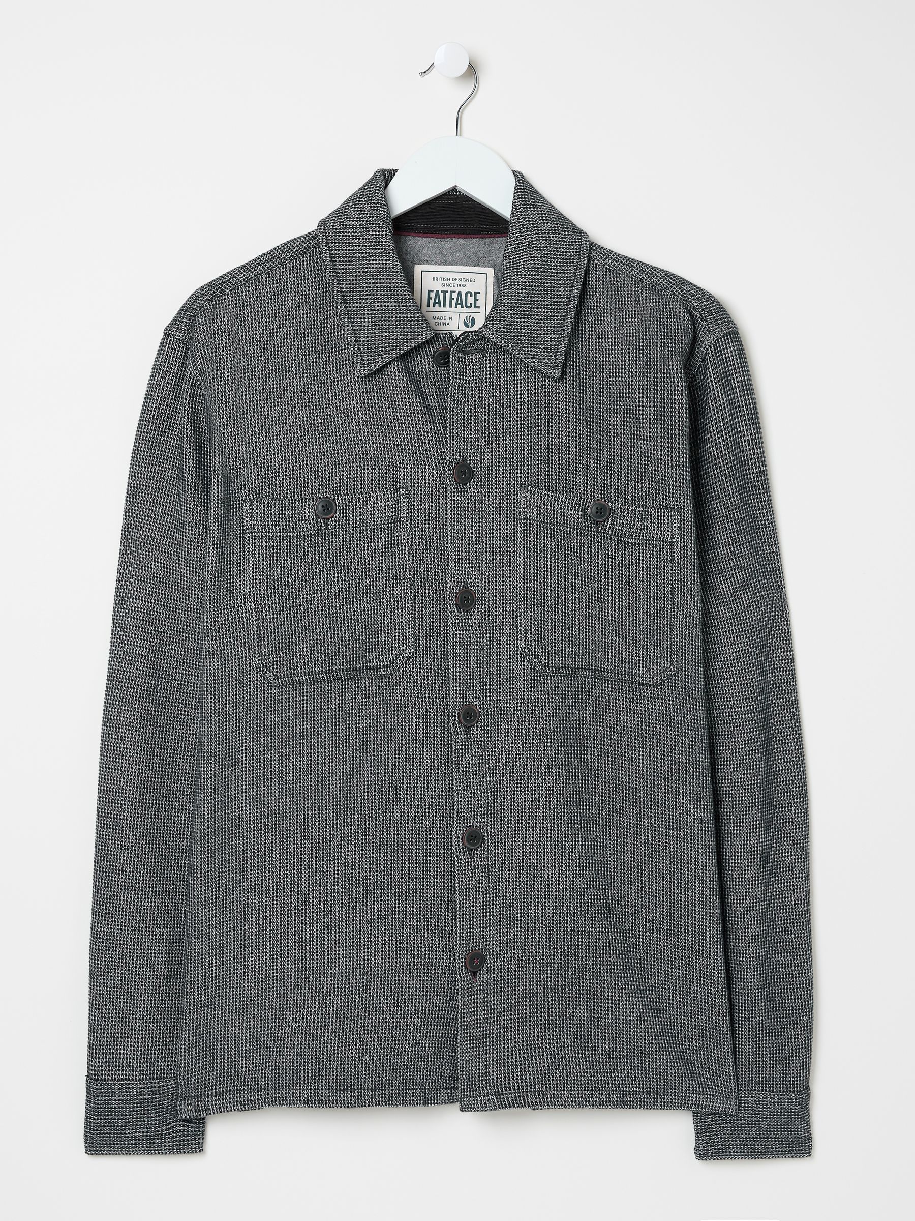 Dark Grey Long Sleeve Blyth Plain Shirt - Image 7 of 8