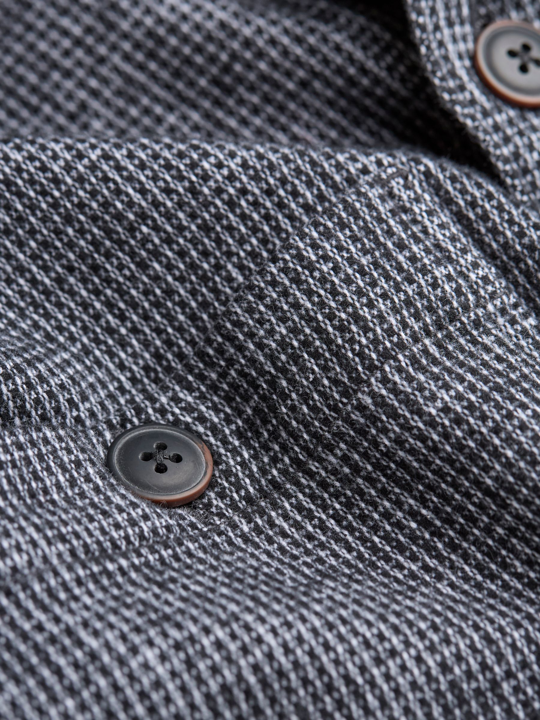 Dark Grey Long Sleeve Blyth Plain Shirt - Image 8 of 8 Dark Grey Long Sleeve Blyth Plain Shirt - Image 8 of 8