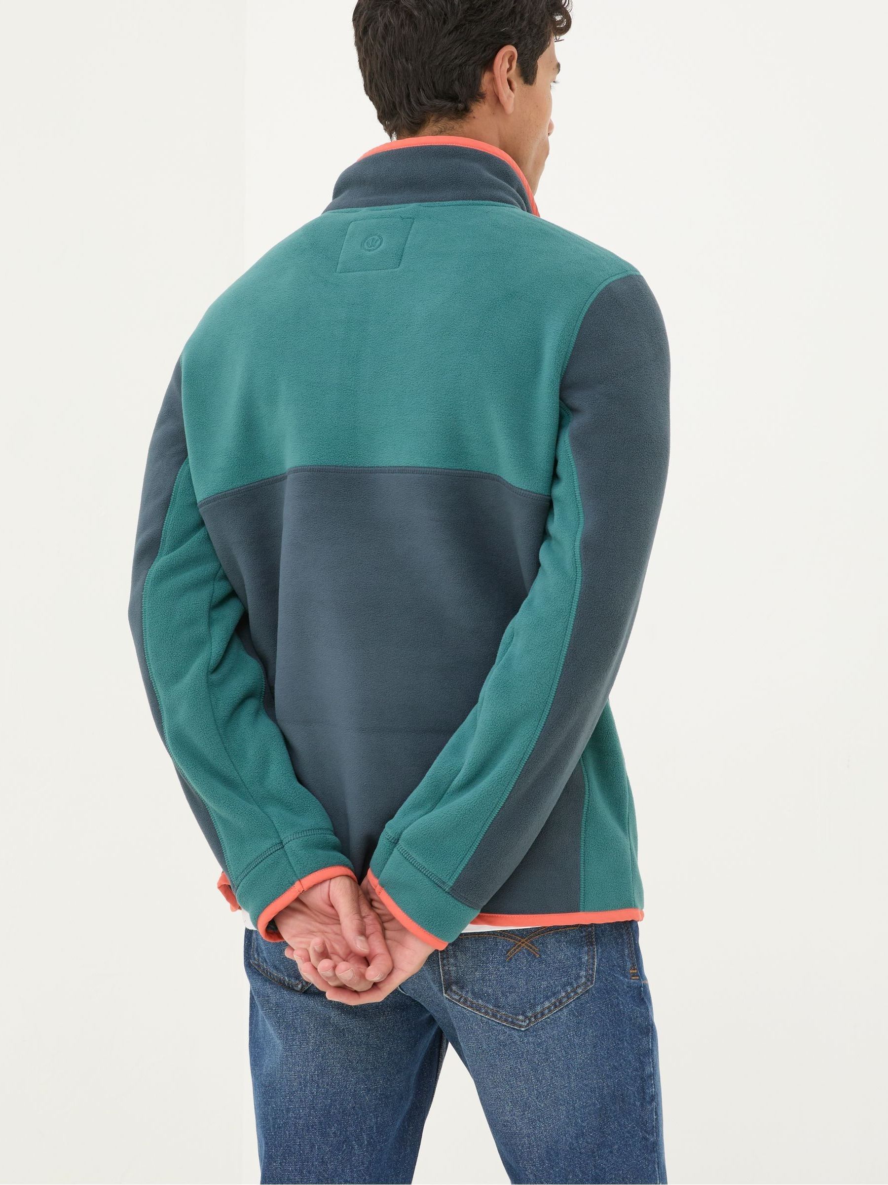 Teal Green Bonded Microfleece Sweatshirt - Image 2 of 4