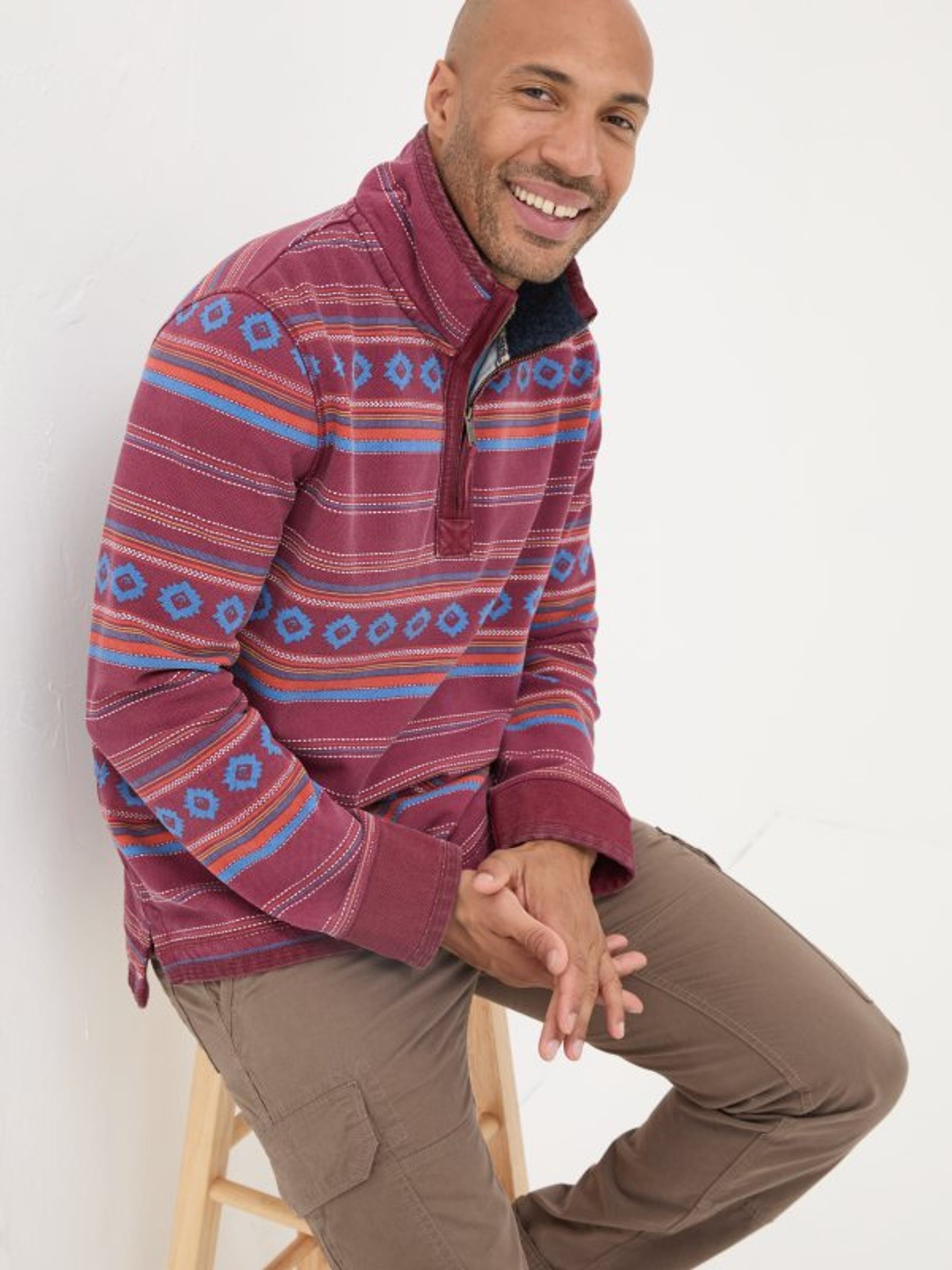 Red Airlie Pattern Sweatshirt - Image 3 of 5