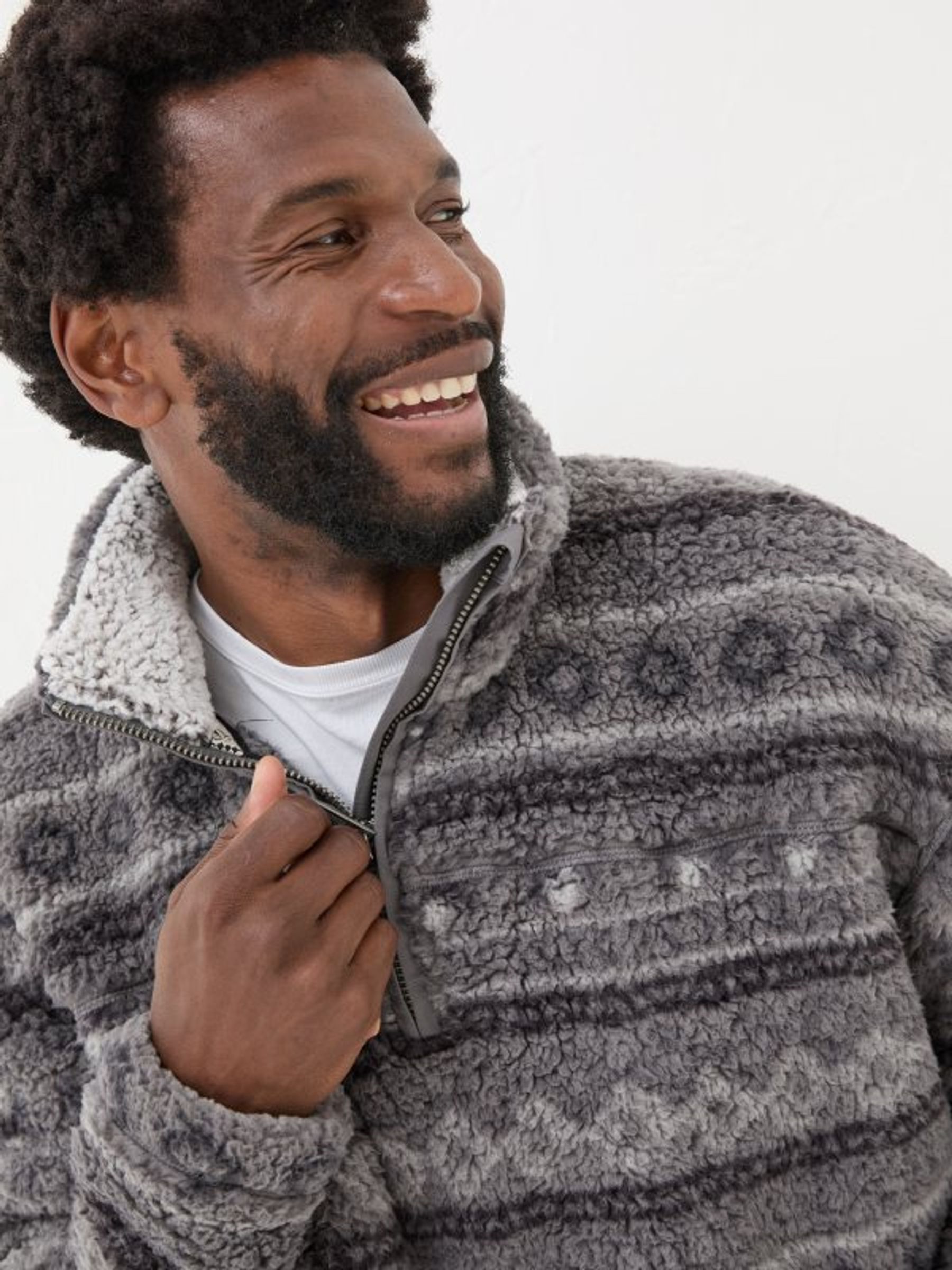 Charcoal Grey Patterned Sofa Sweatshirt - Image 5 of 8