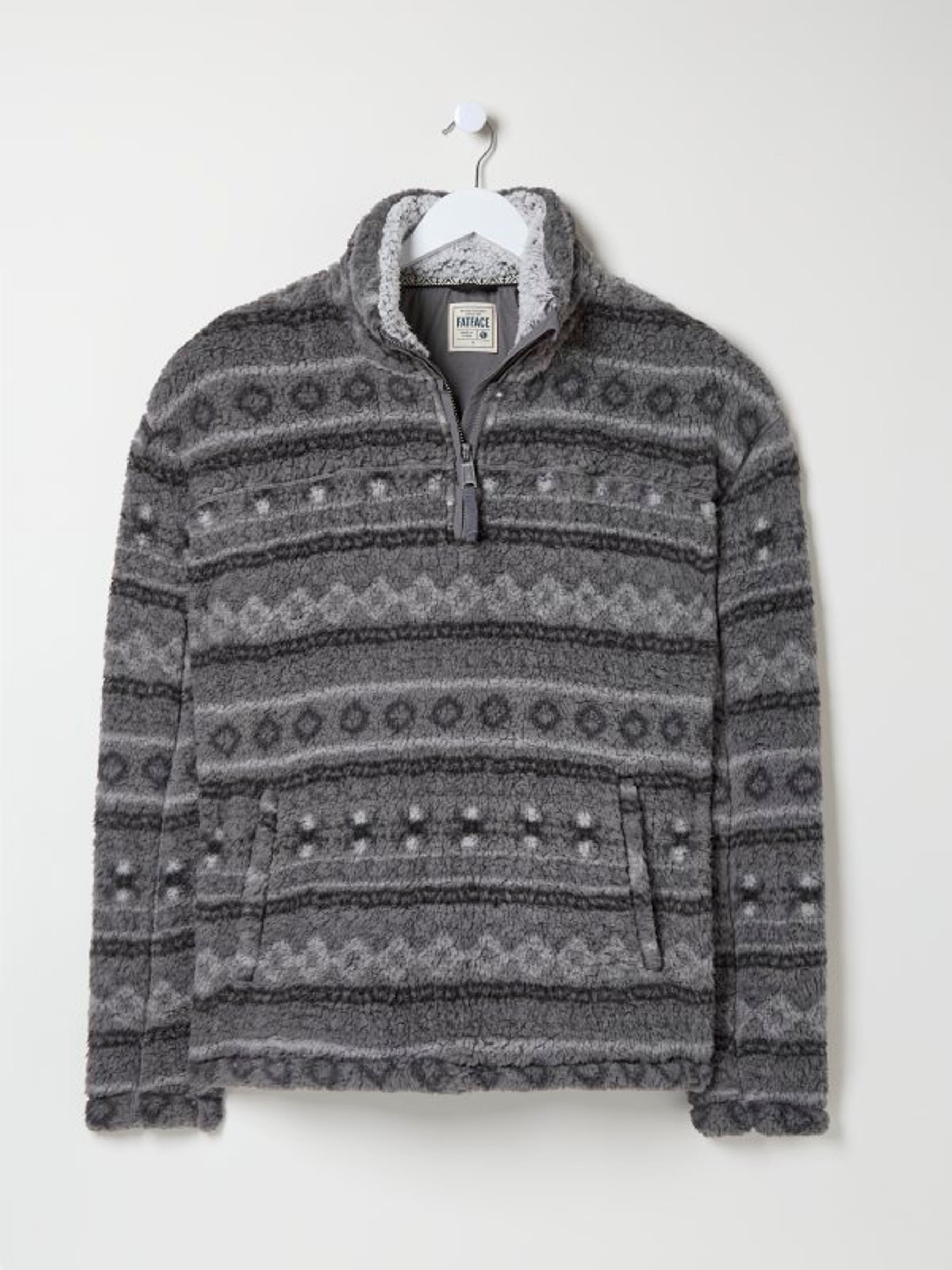 Charcoal Grey Patterned Sofa Sweatshirt - Image 7 of 8