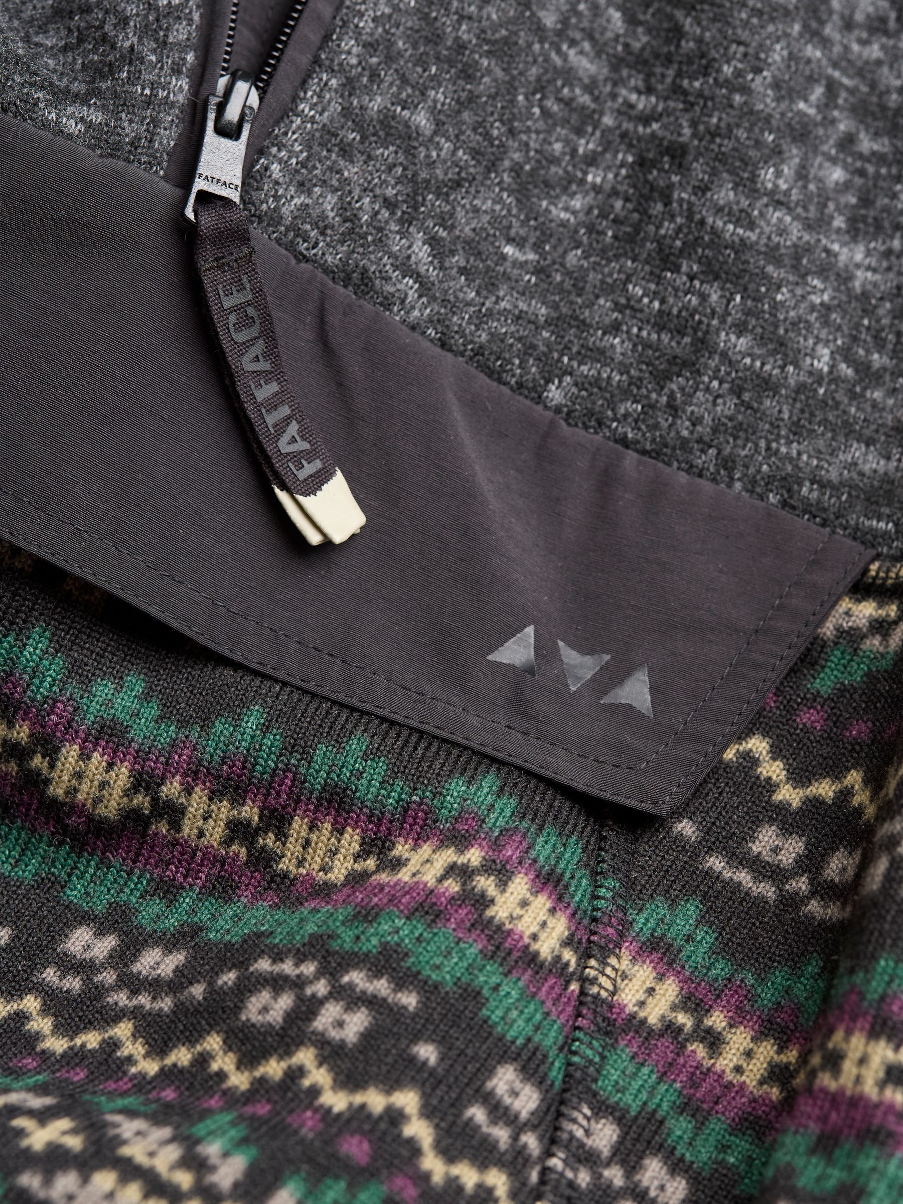 Charcoal Grey Patterned Sofa Sweatshirt - Image 8 of 8