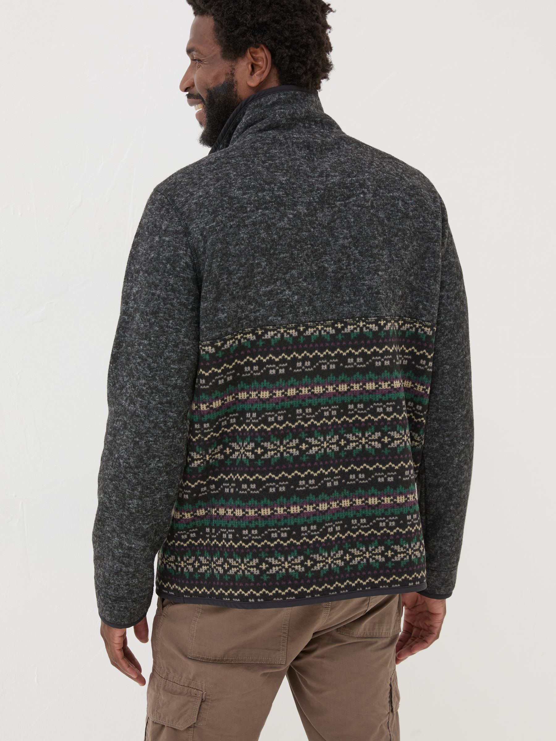 Haxby Navy Dark Skies Printed Half Neck Sweatshirt - Image 2 of 7