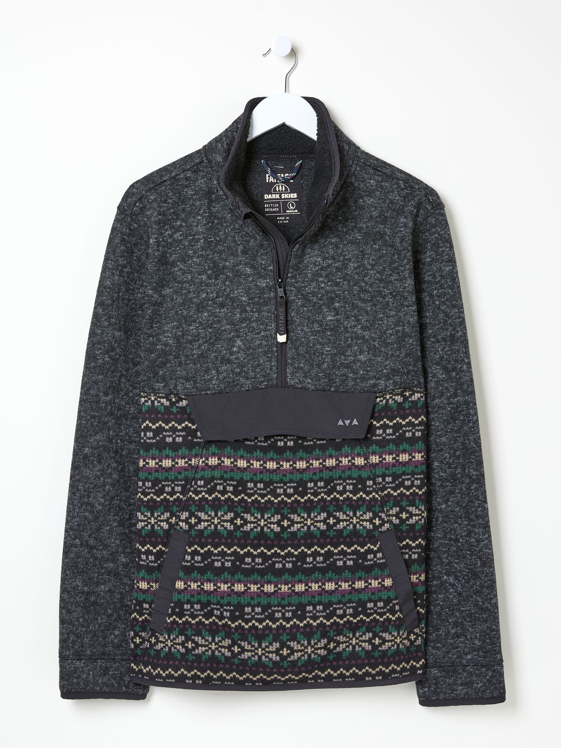 Haxby Navy Dark Skies Printed Half Neck Sweatshirt - Image 7 of 7
