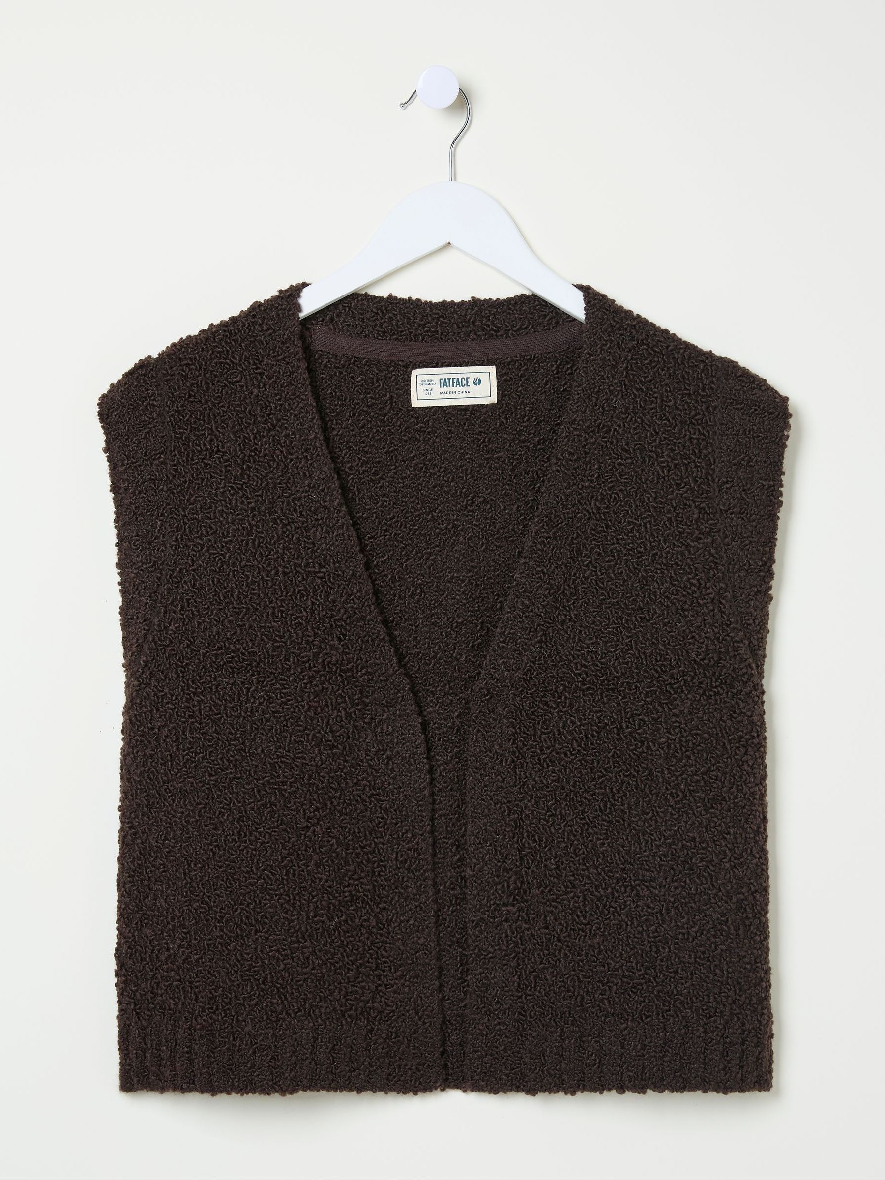 Chocolate Brown Lena Knitted Waistcoat - Image 5 of 5