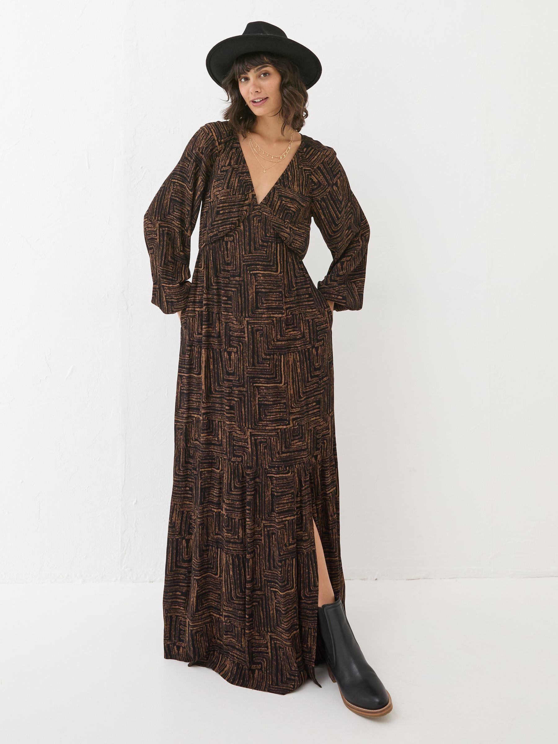 Noelle Black Maxi Dress - Image 2 of 8