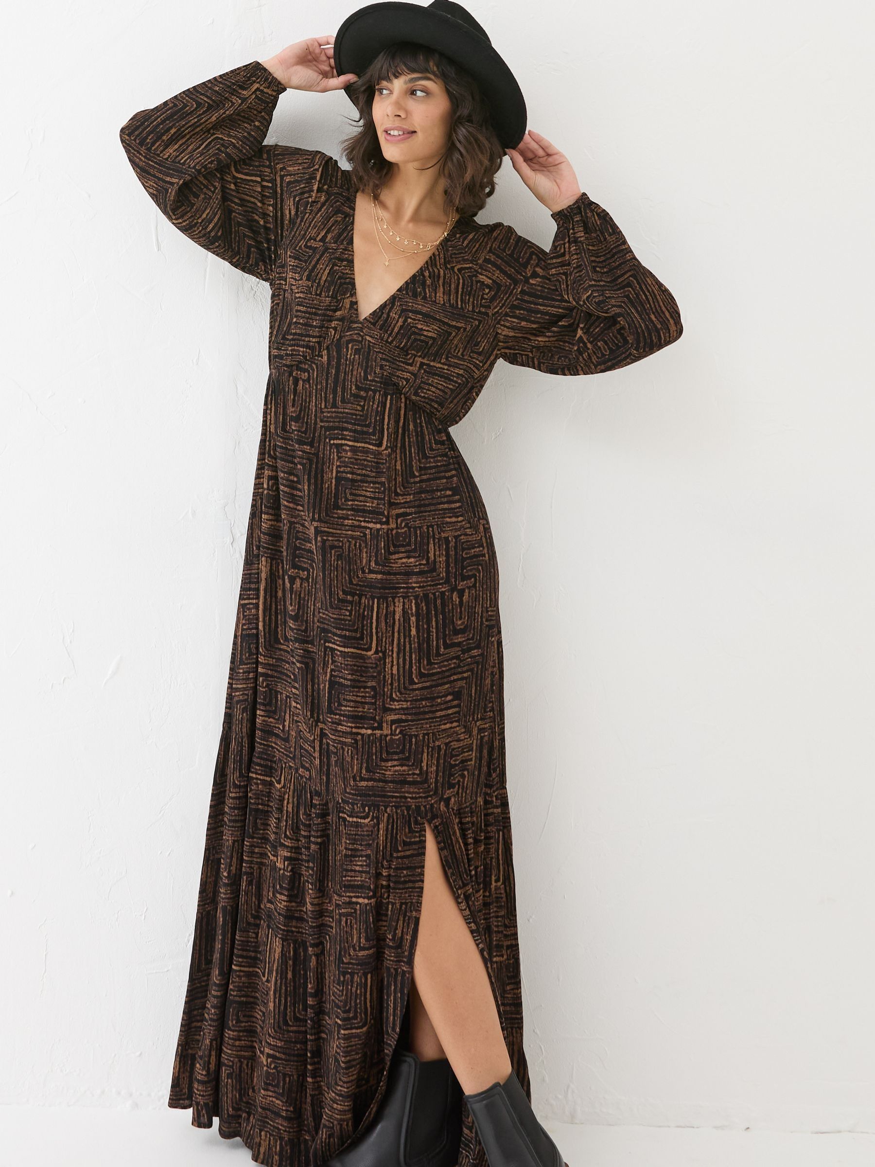 Noelle Black Maxi Dress - Image 4 of 8
