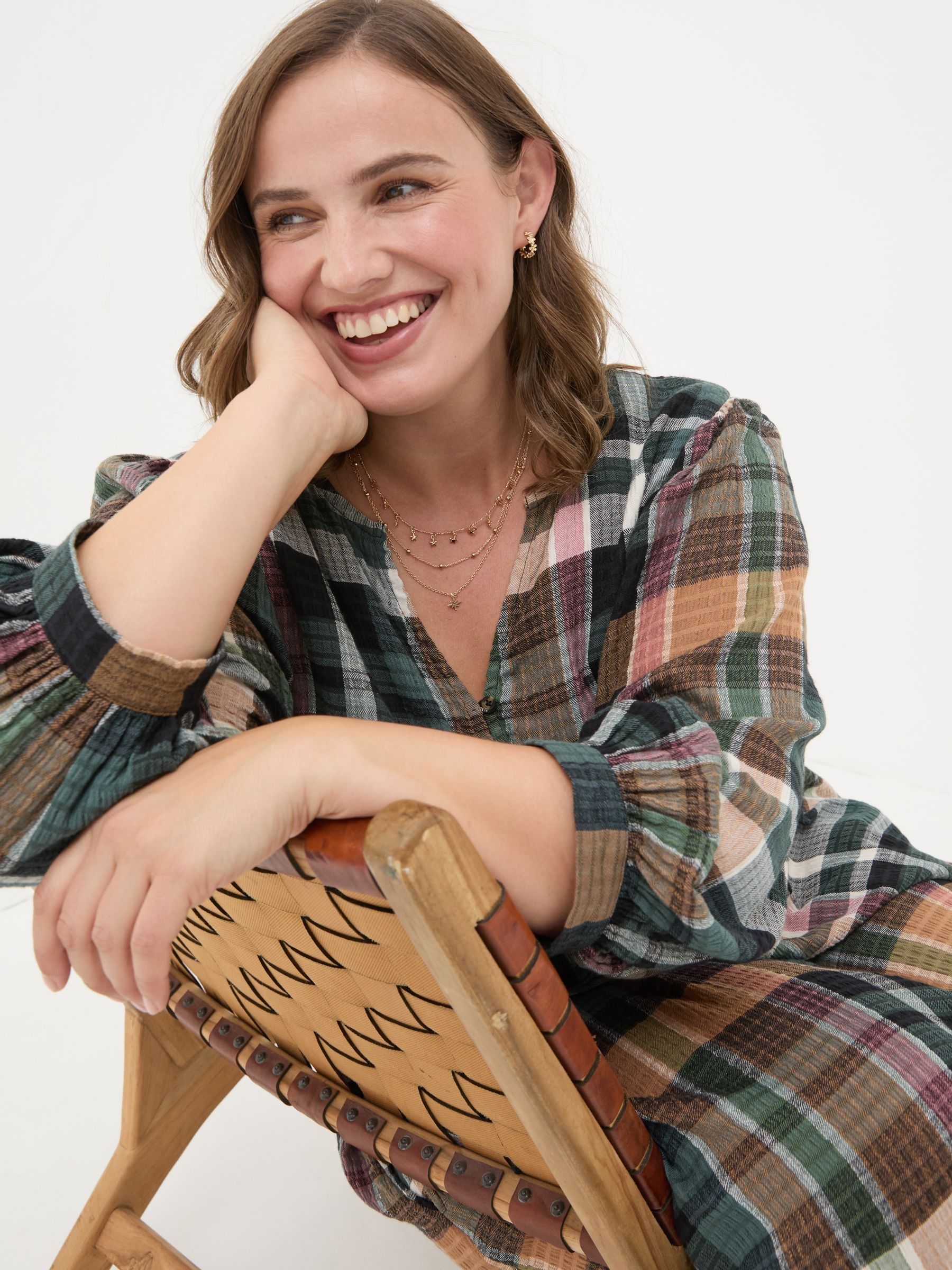 Ceil Multi Check Dress - Image 7 of 9