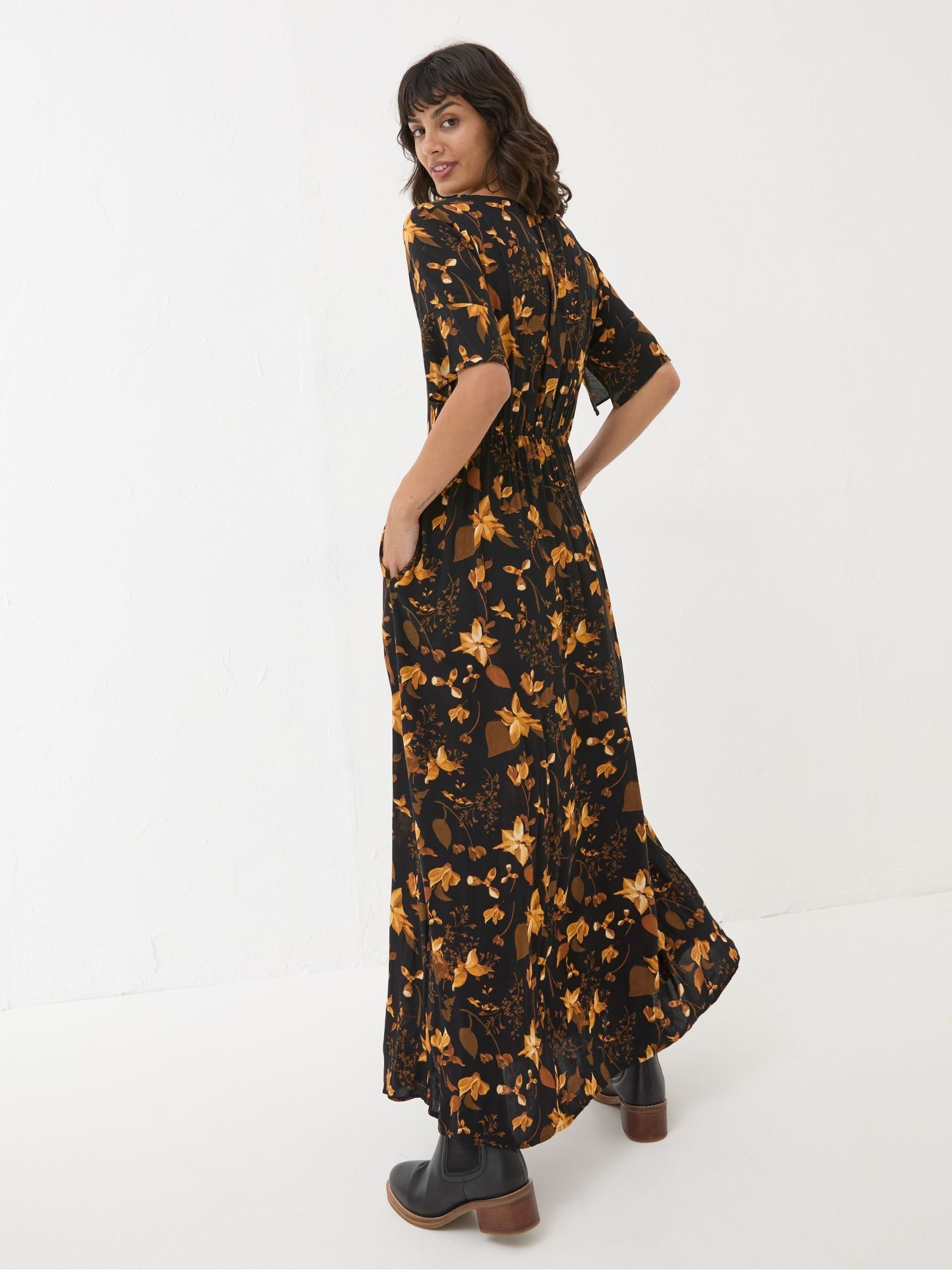 Black Winona Floral Dress - Image 2 of 5