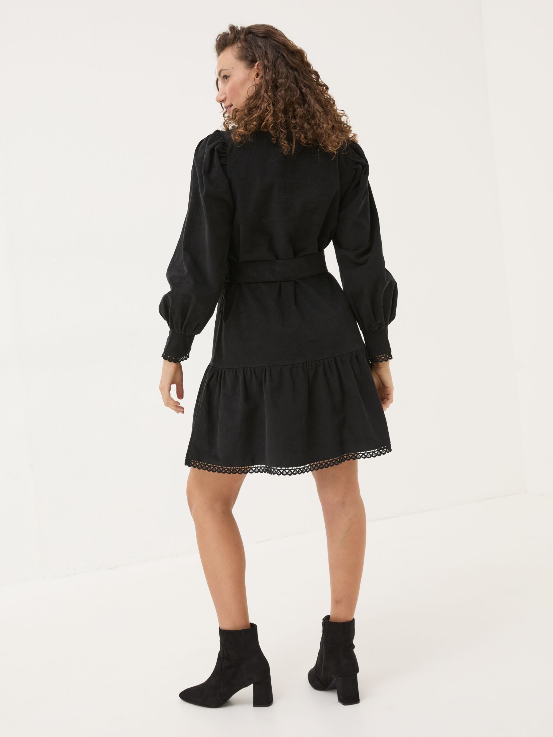 Black Adley Cord 100% Cotton Dress - Image 2 of 6