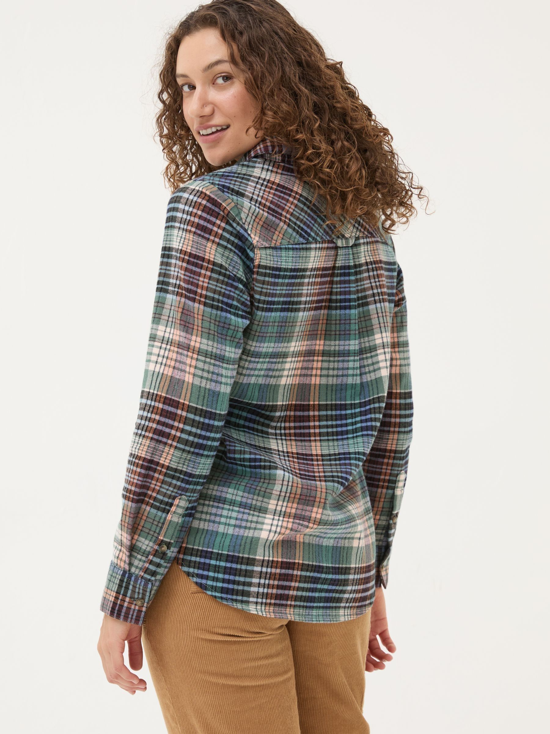 Olivia Multi 100% Cotton Check Shirt - Image 2 of 5