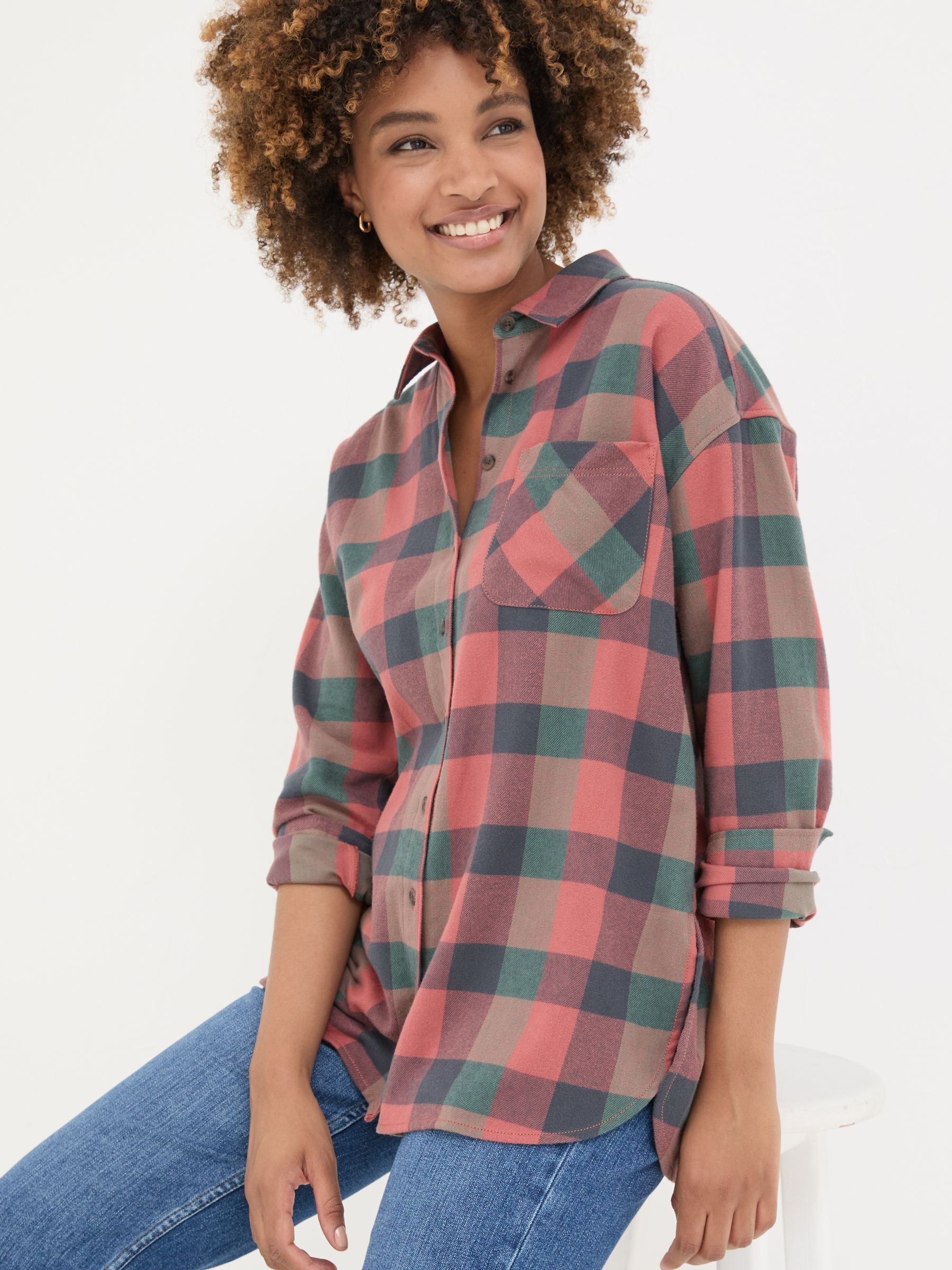 Multi Carolin 100% Cotton Check Shirt - Image 3 of 5