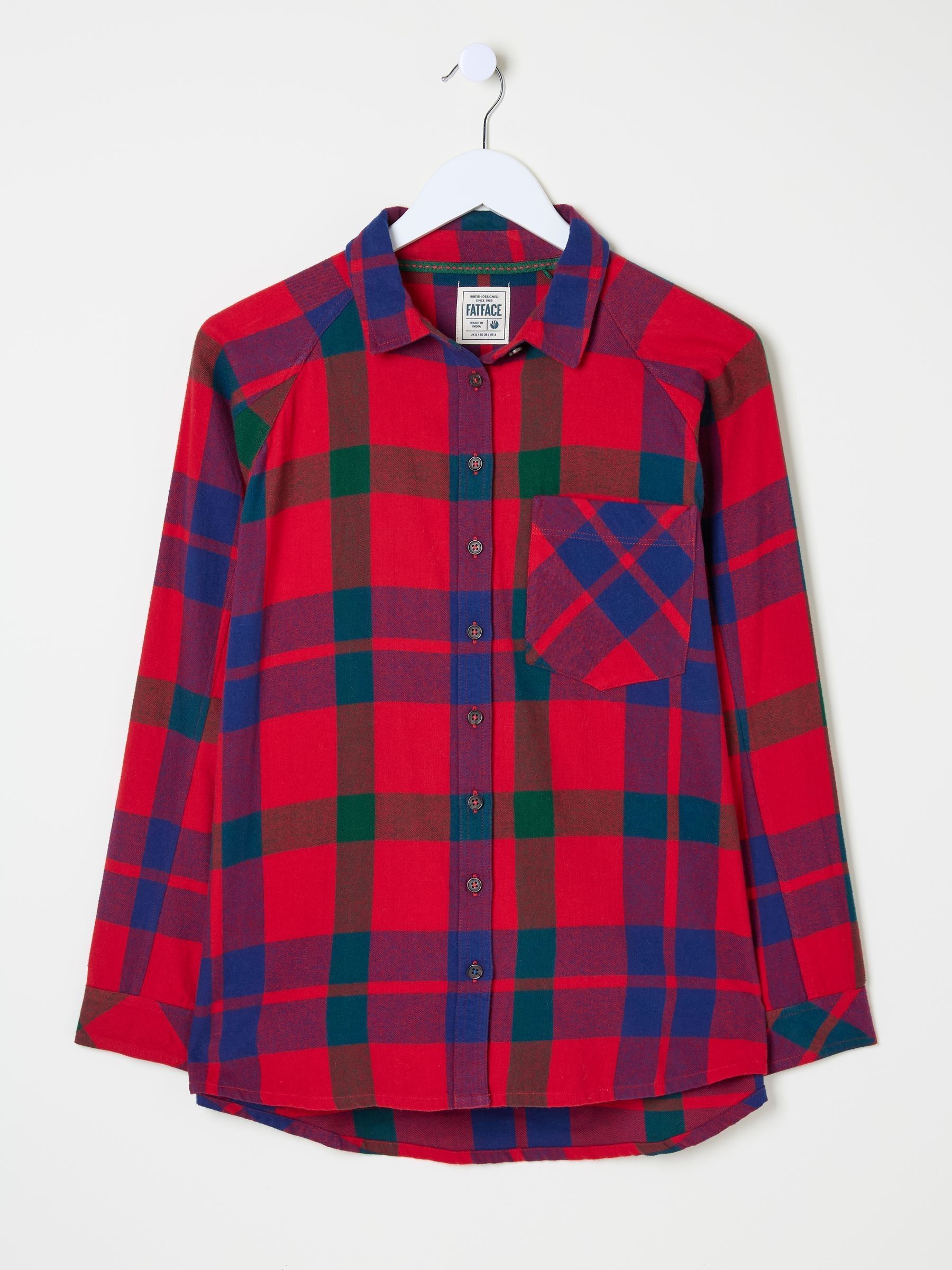 Red Bessie Check 100% Cotton Shirt - Image 5 of 5