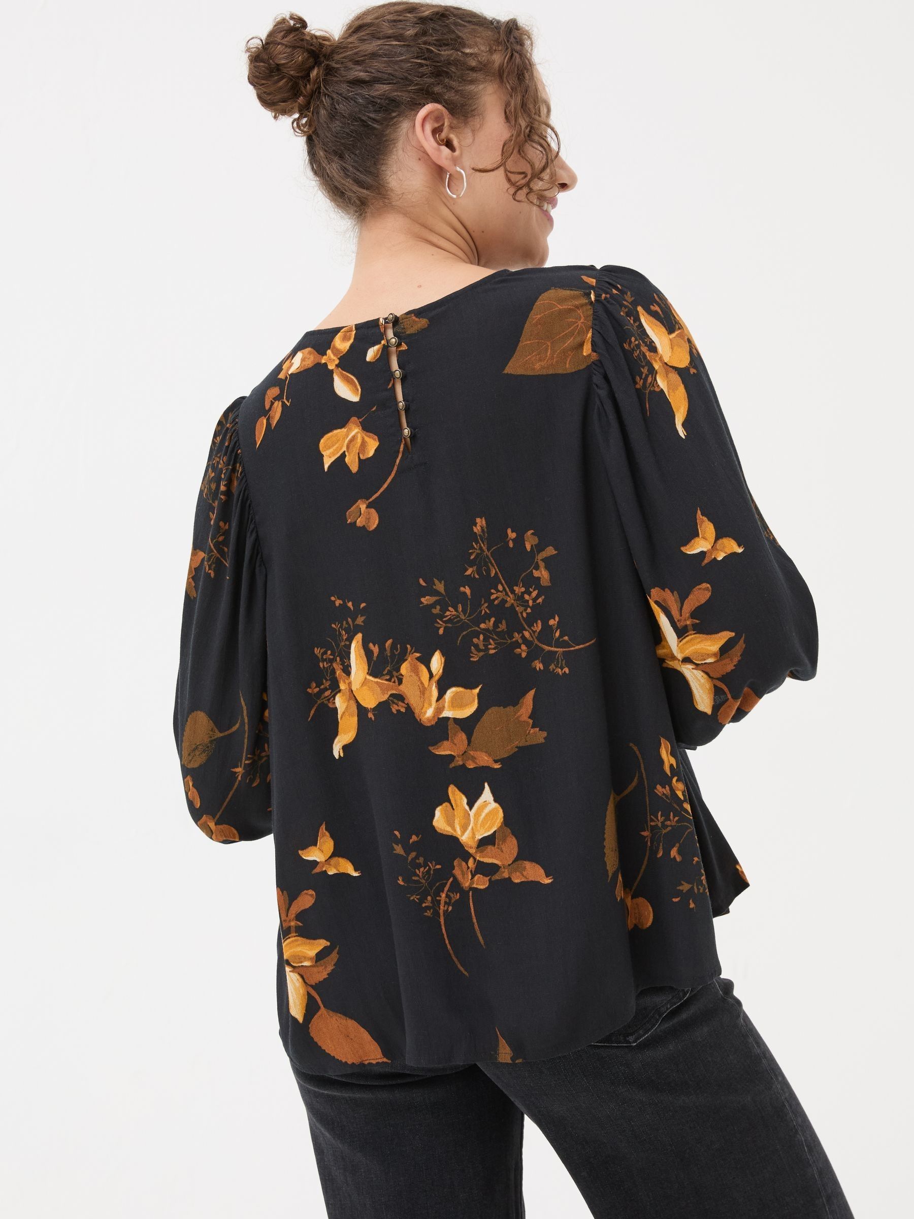 Black Wynn Floral Blouse - Image 3 of 9