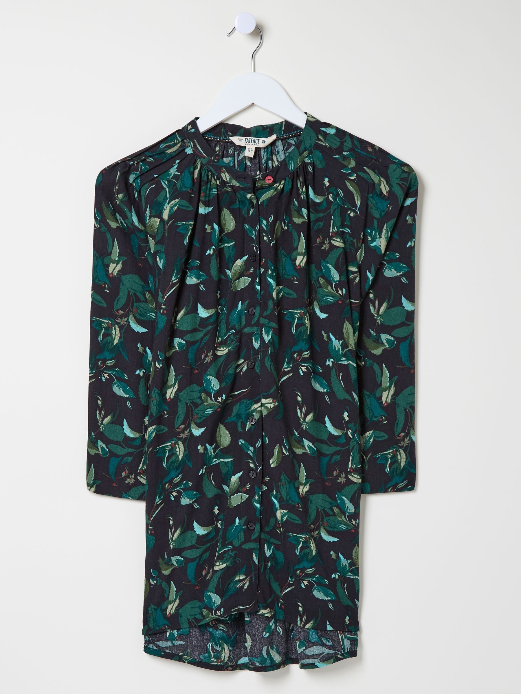 Black Dark Skies Tia Button Longline Blouse - Image 5 of 5