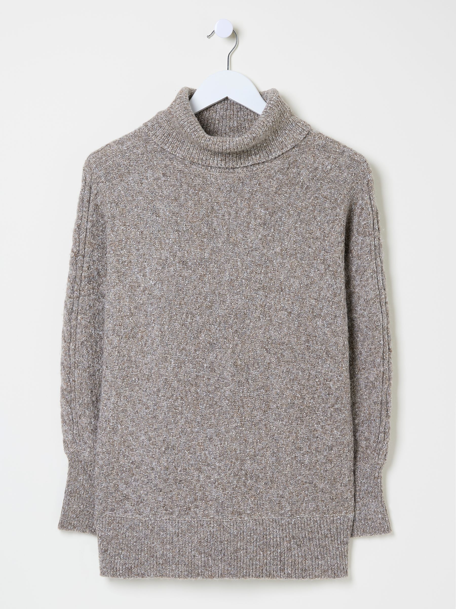 Light Brown Amara Roll Neck Knitted Jumper - Image 12 of 12