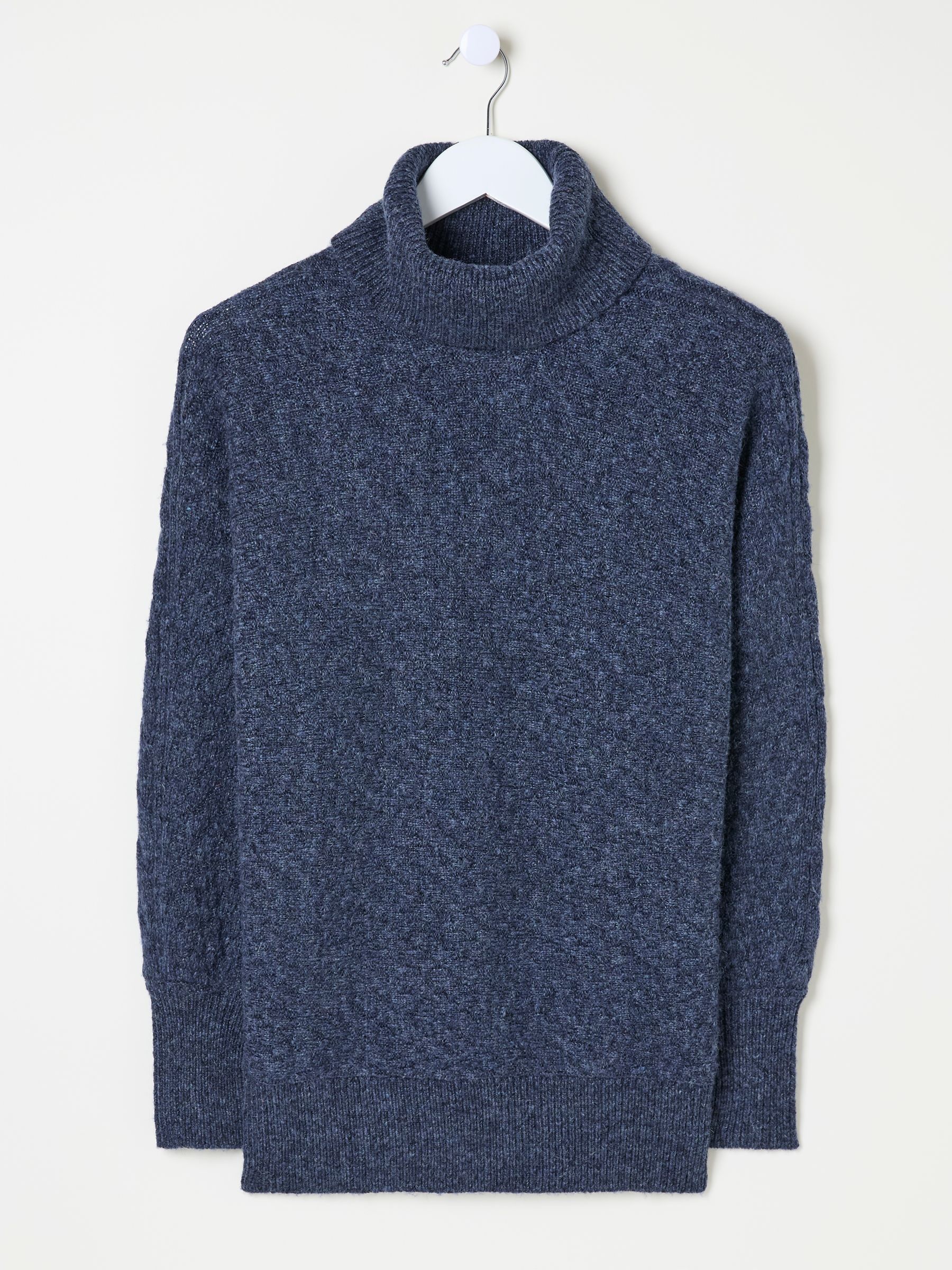 Navy Amara Roll Neck Knitted Jumper - Image 5 of 5 Navy Amara Roll Neck Knitted Jumper - Image 5 of 5