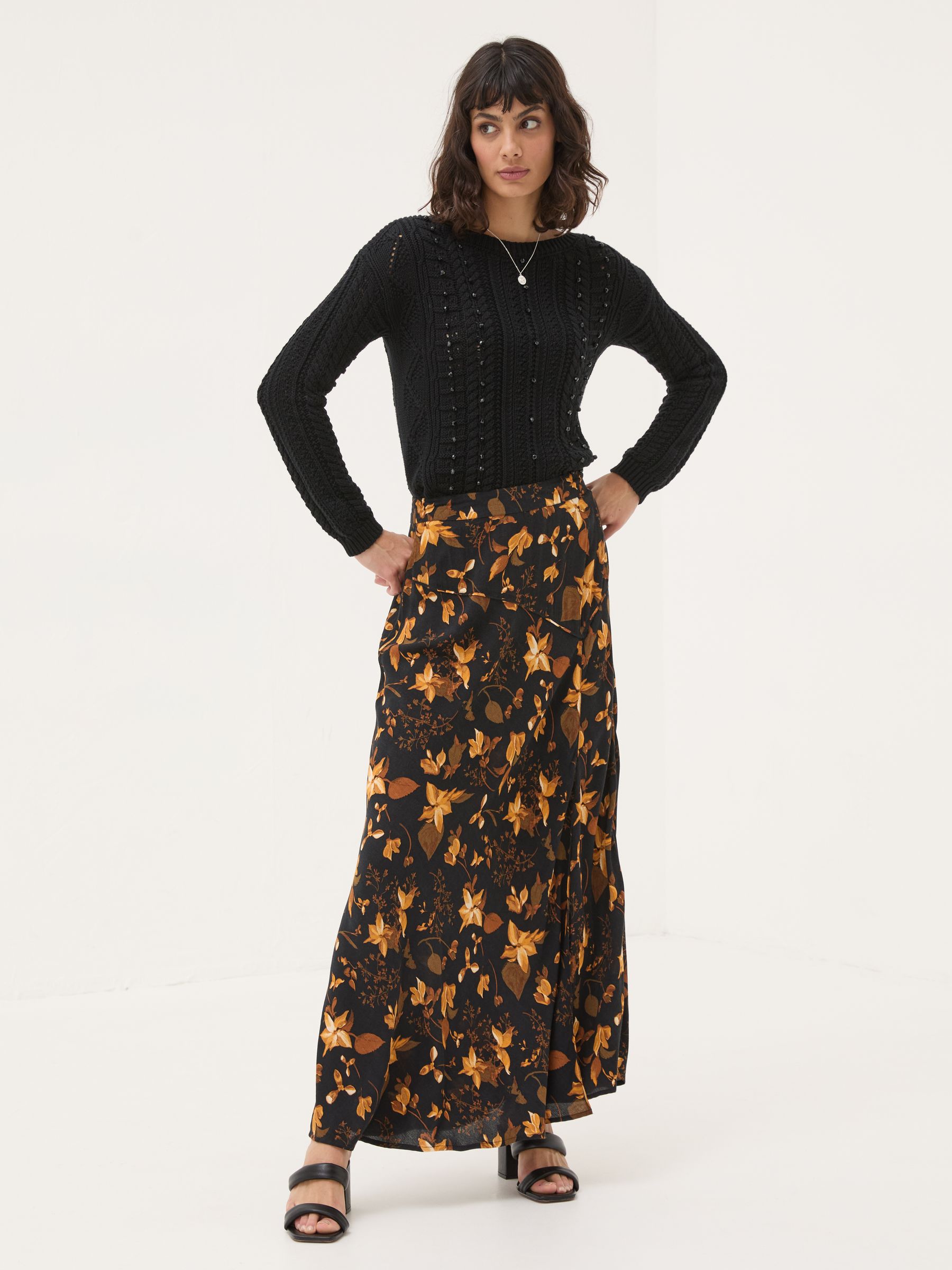Black Dark Skies Damson Beaded Jumper - Image 4 of 6
