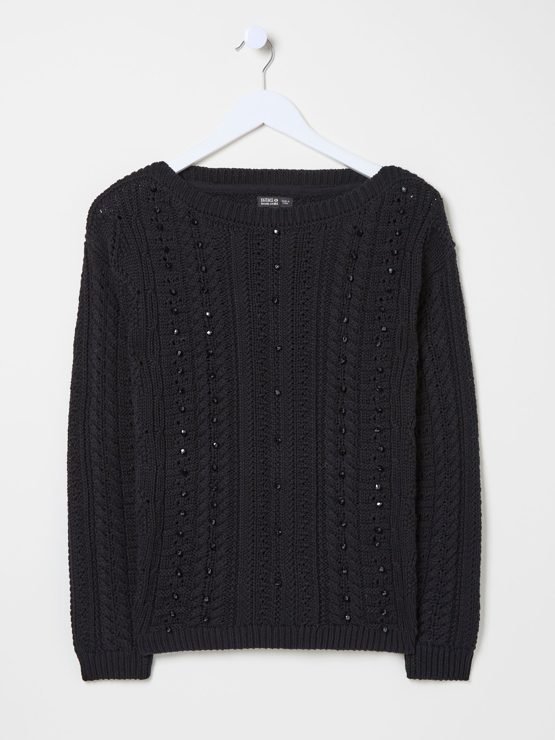 Black Dark Skies Damson Beaded Jumper - Image 5 of 6