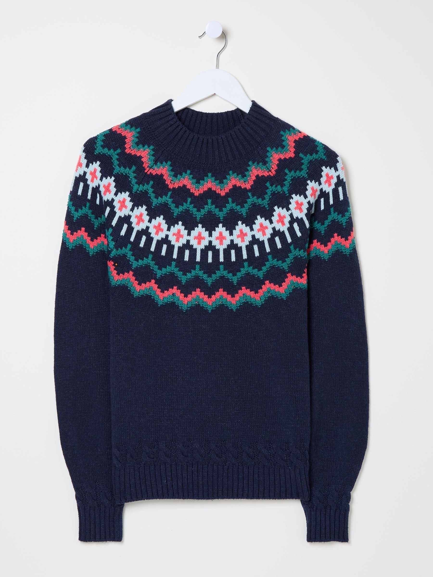 Navy Emma Fairisle Pattern Jumper - Image 7 of 7