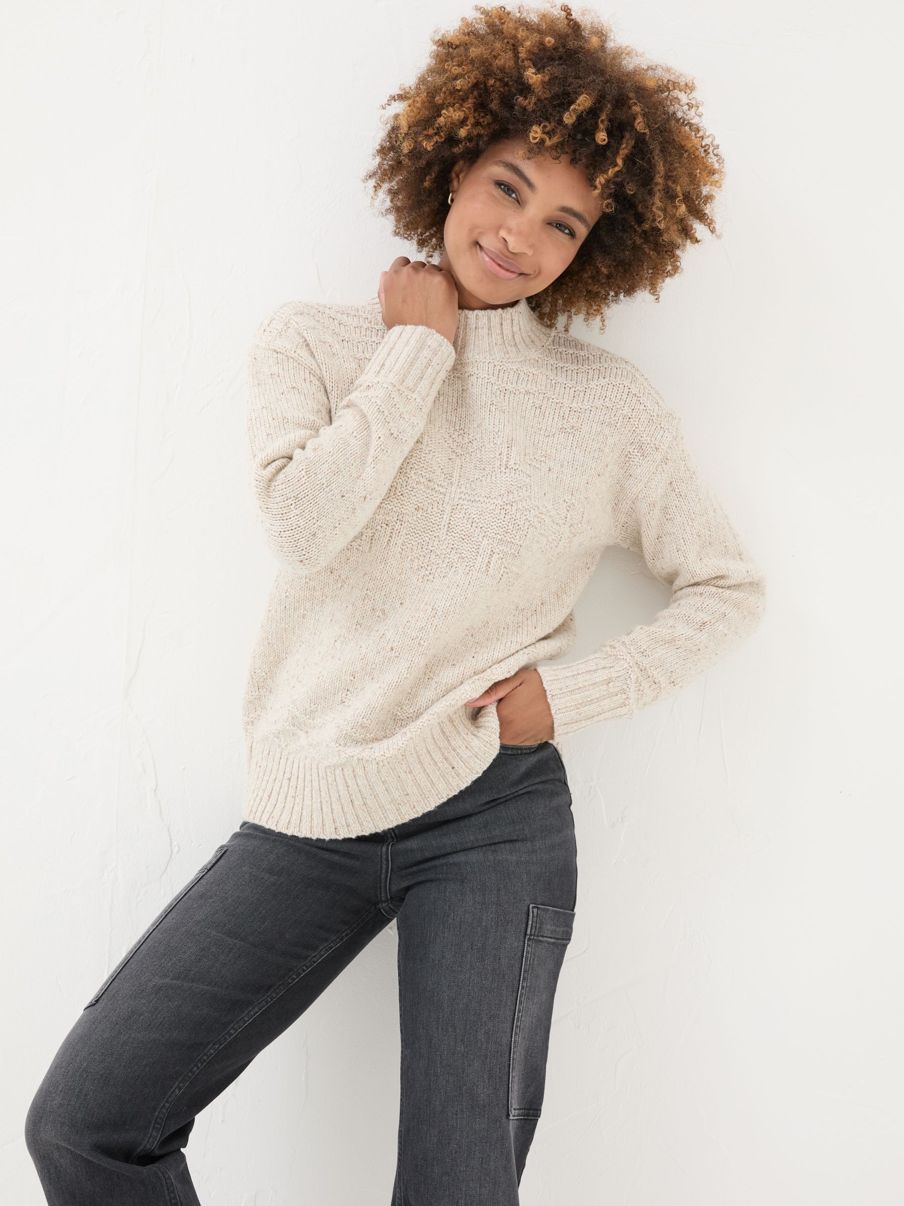 Ivory Snowflake Jumper - Image 1 of 10