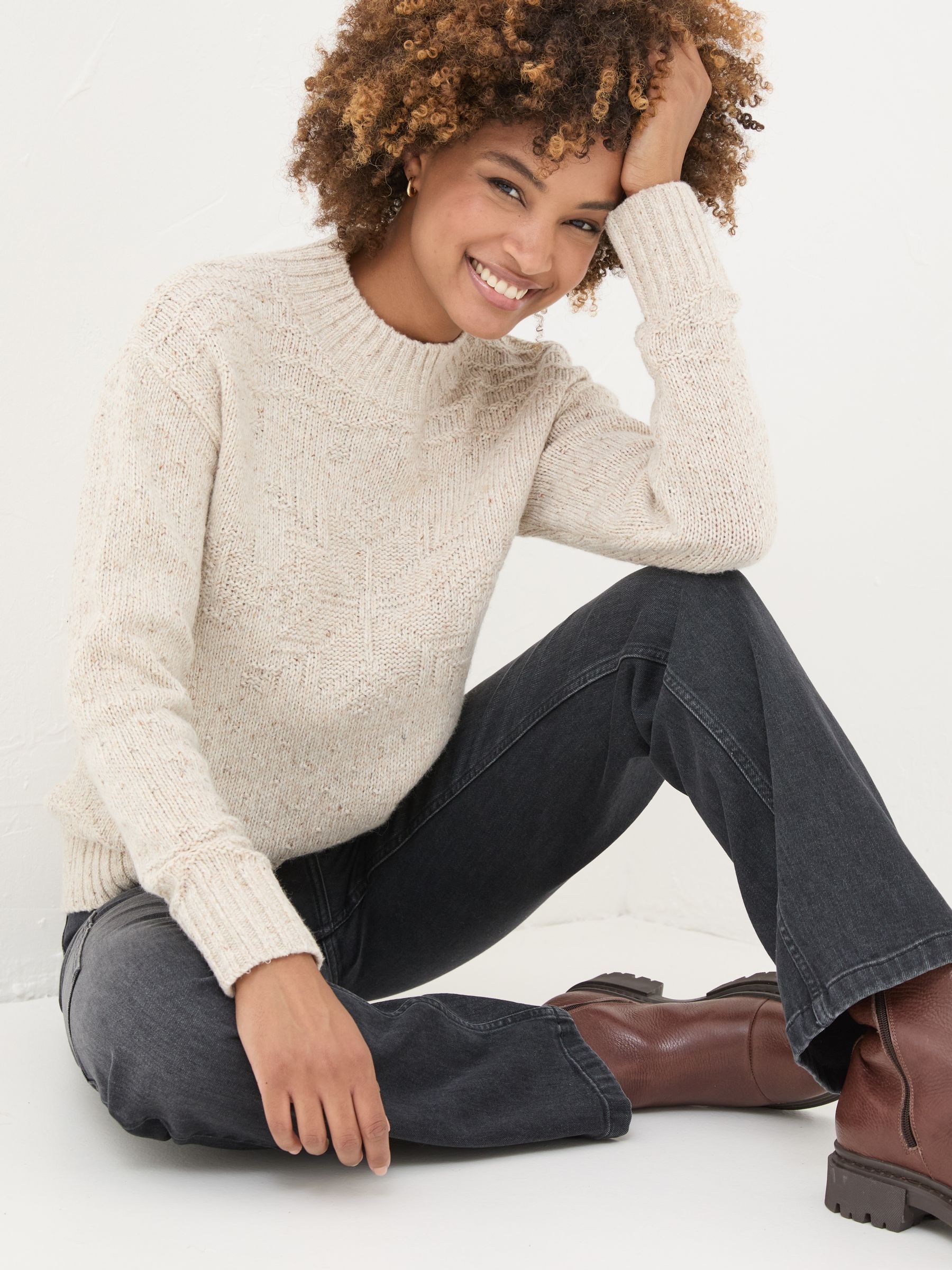 Ivory Snowflake Jumper - Image 4 of 10