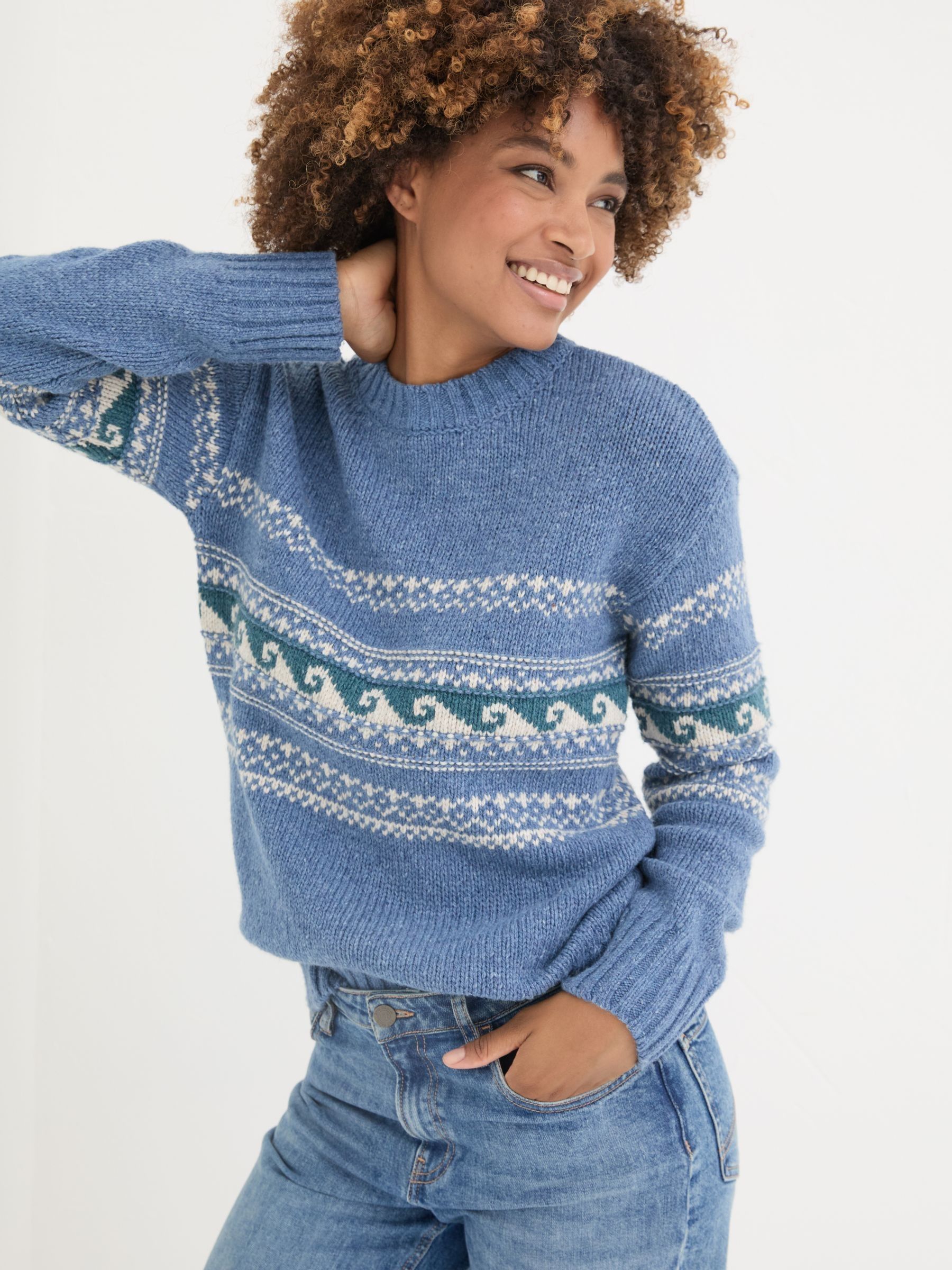 Blue Shelter Wave Jumper - Image 1 of 9 Blue Shelter Wave Jumper - Image 1 of 9