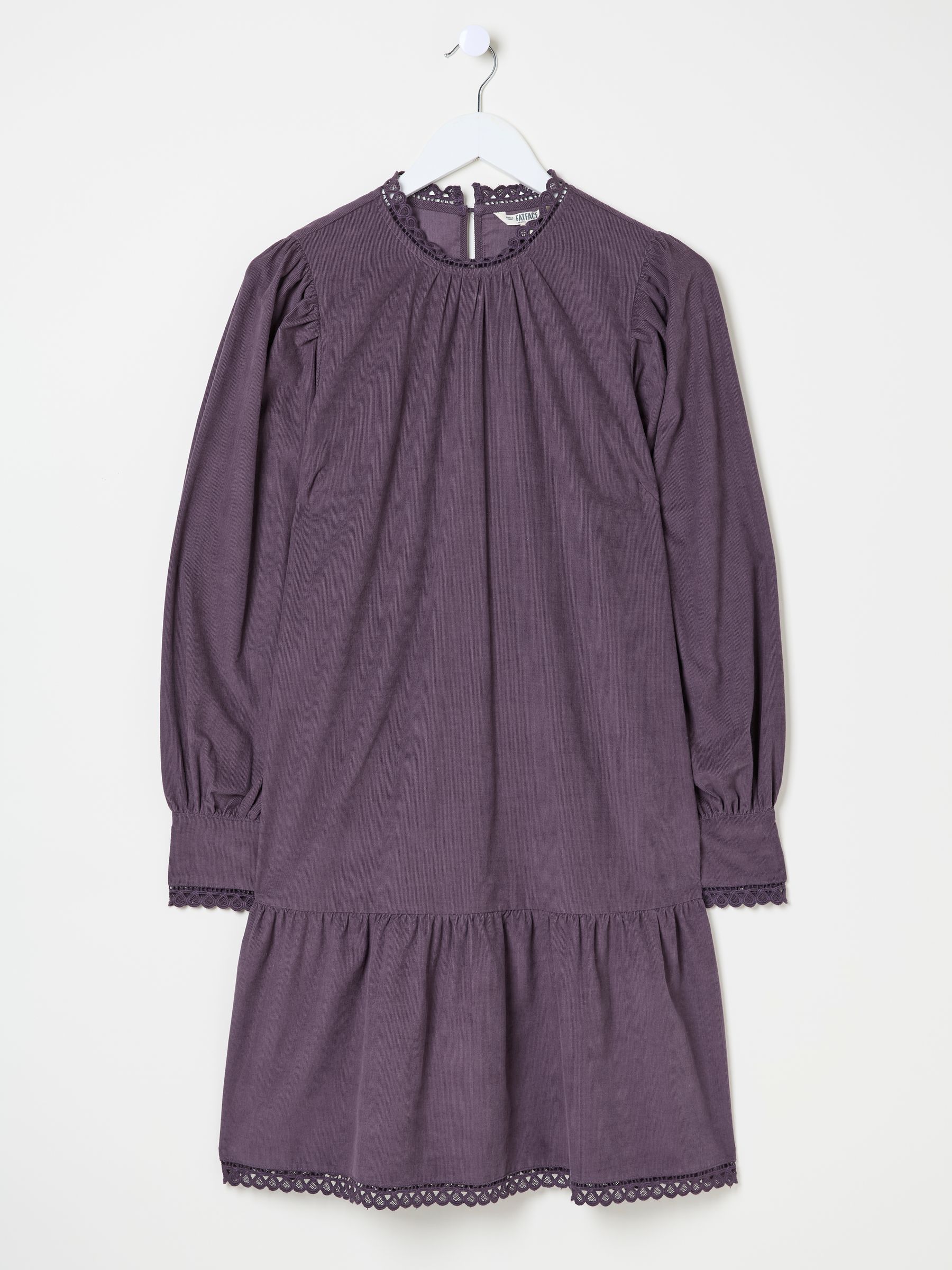 Dark Purple Adley Cord 100% Cotton Dress - Image 6 of 6