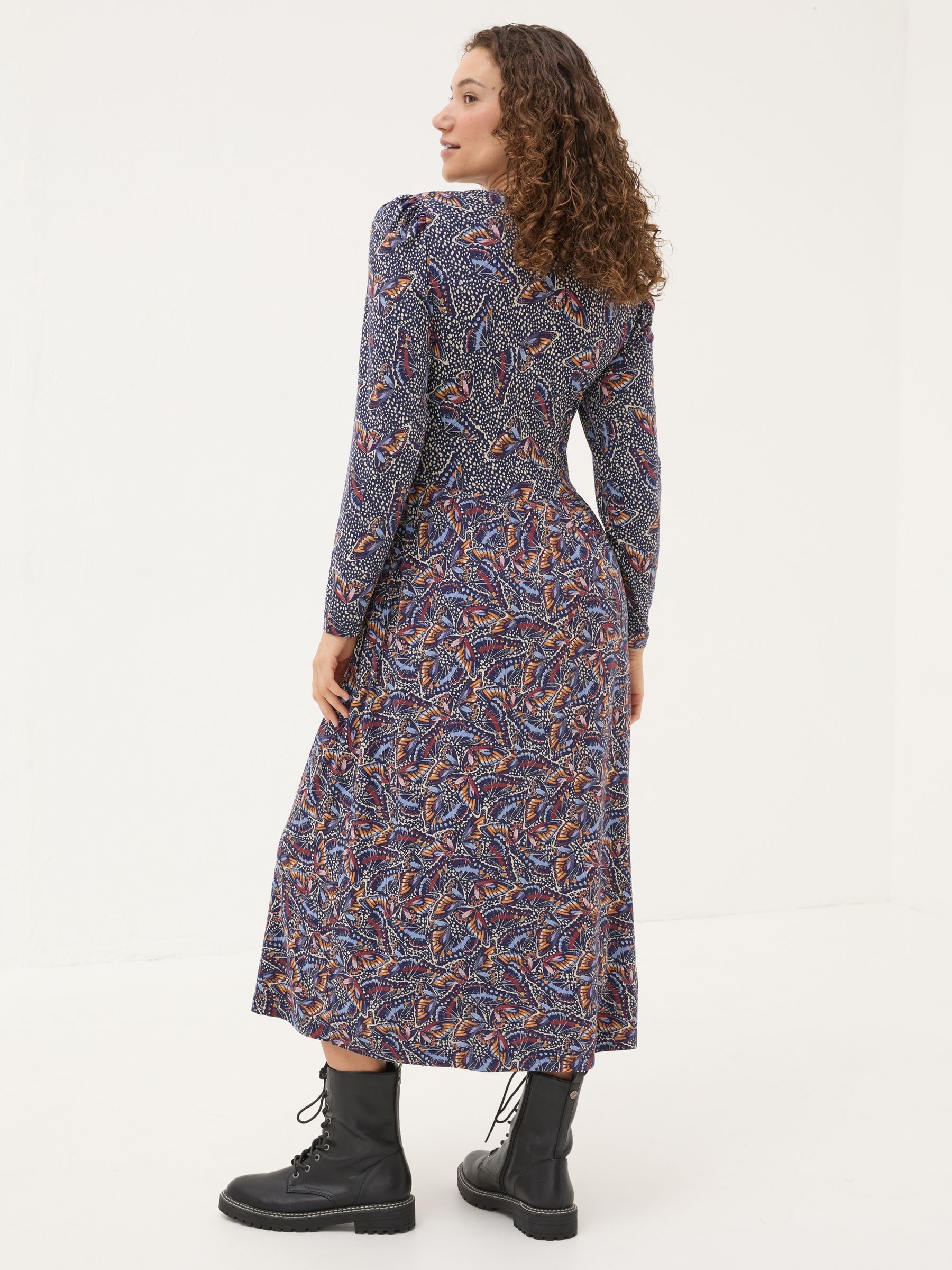Fia Dark Navy Batik Dress - Image 2 of 5