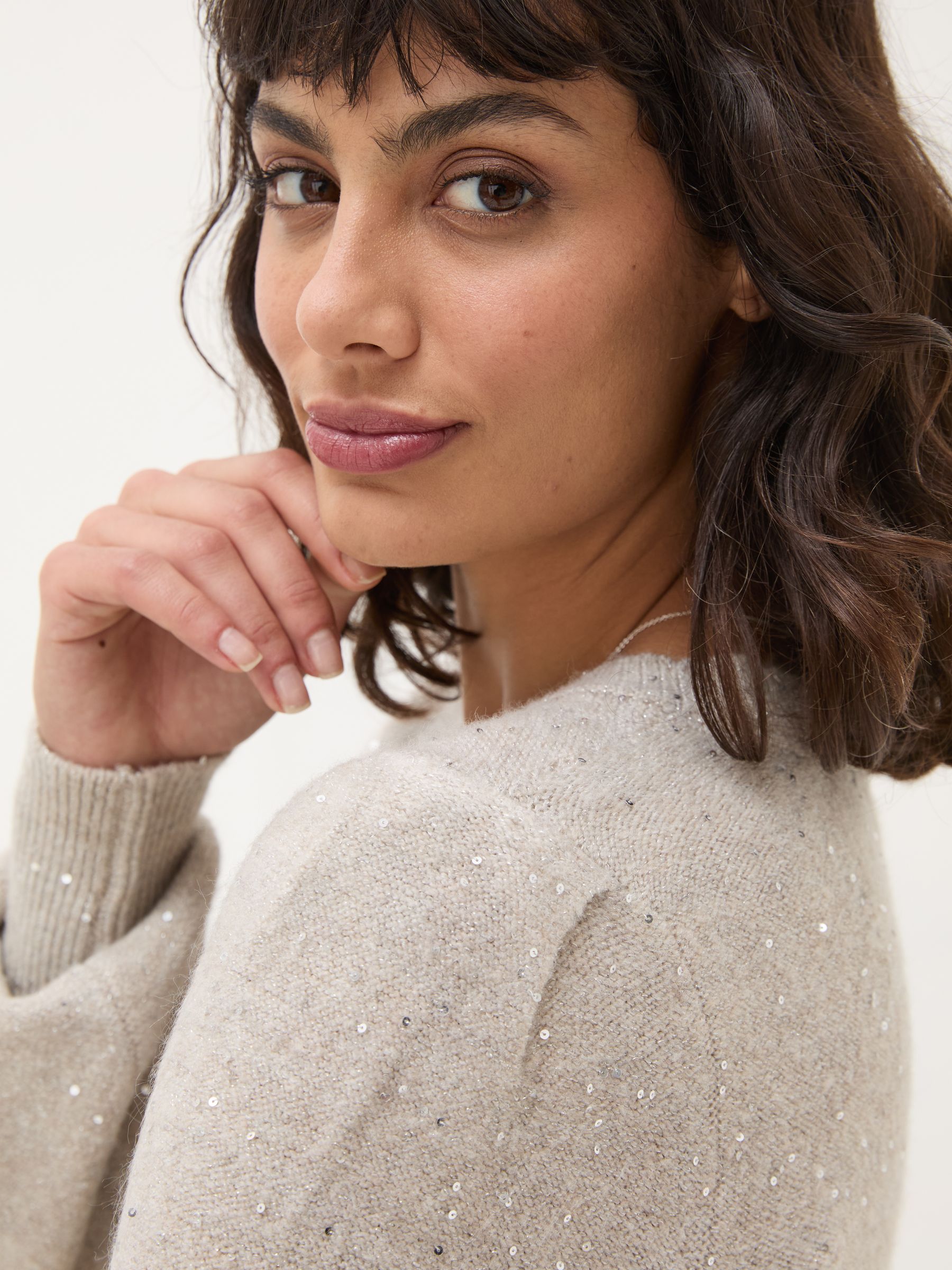 Light Natural Eden Knit Dress - Image 5 of 9